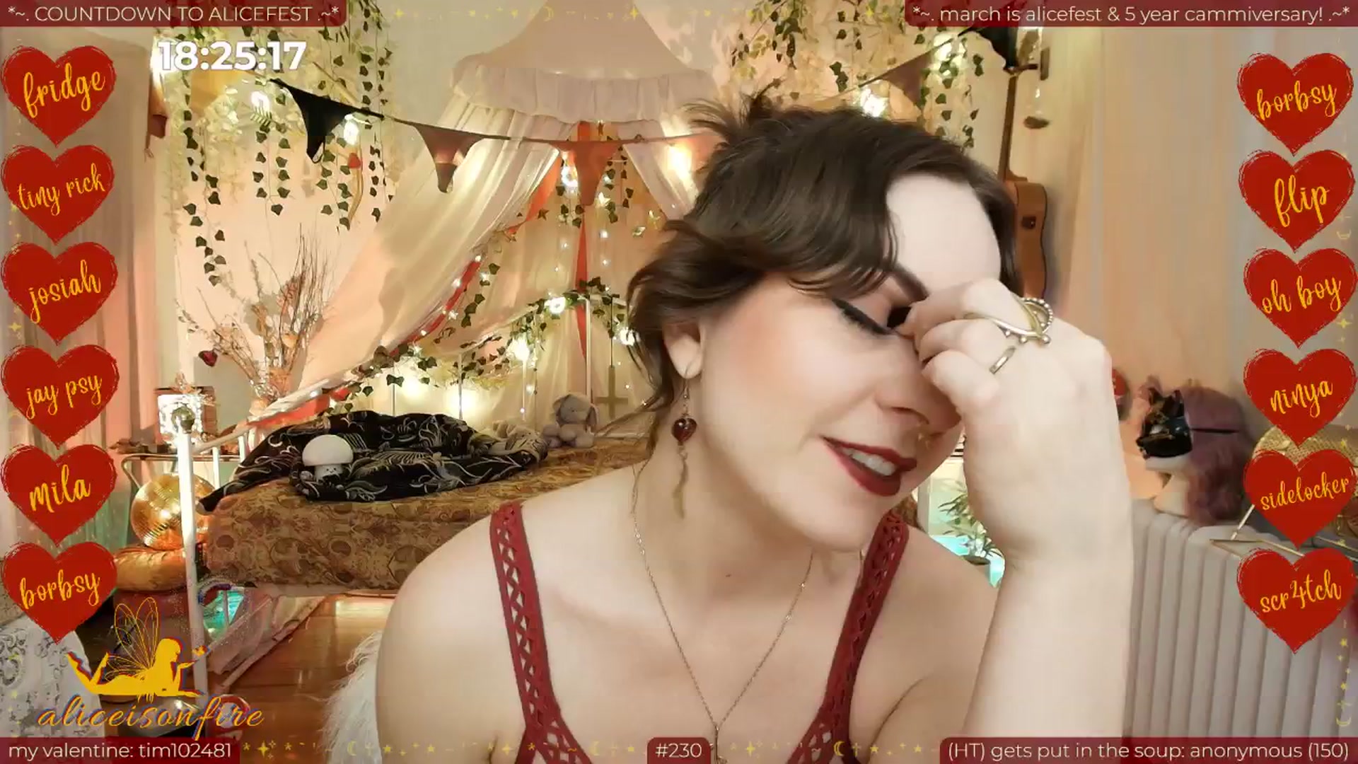 Gallery image thumbnail from aliceisonfire's myfreecams stream on, 02/28/2026, 14:53 image 10 of 20