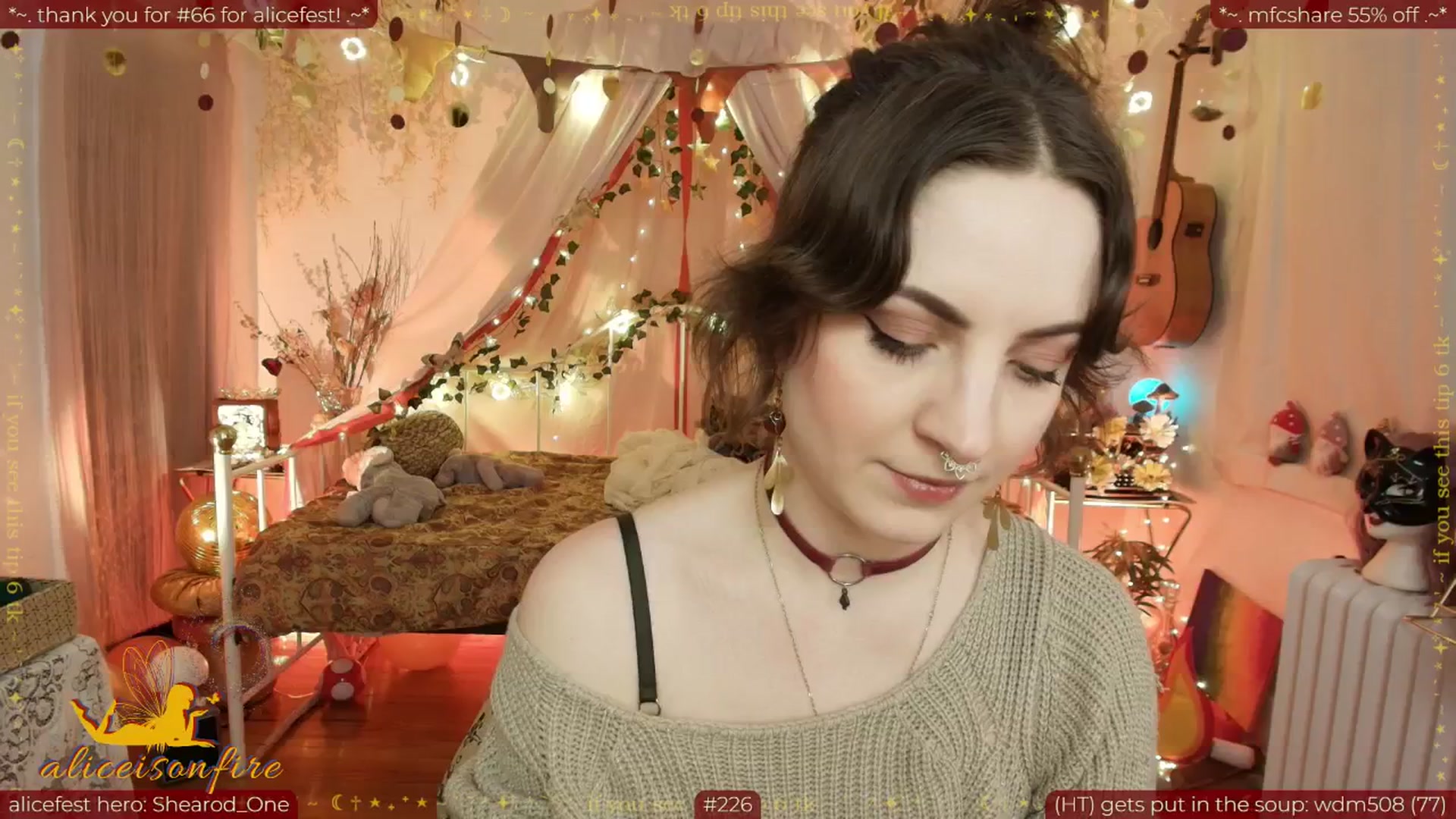 Gallery image thumbnail from aliceisonfire's myfreecams stream on, 04/09/2026, 05:41 image 4 of 20