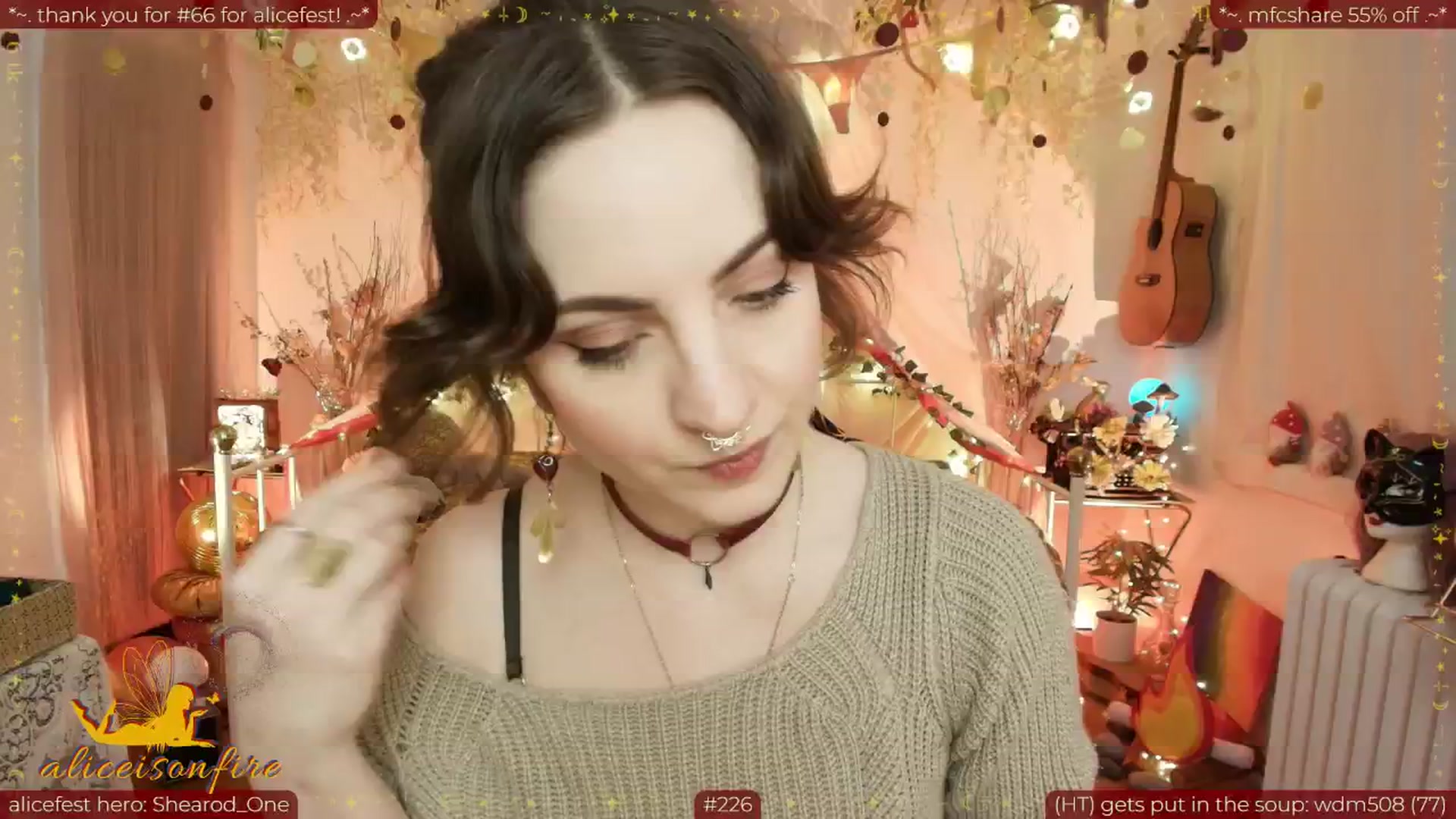 Gallery image thumbnail from aliceisonfire's myfreecams stream on, 04/09/2026, 05:41 image 5 of 20
