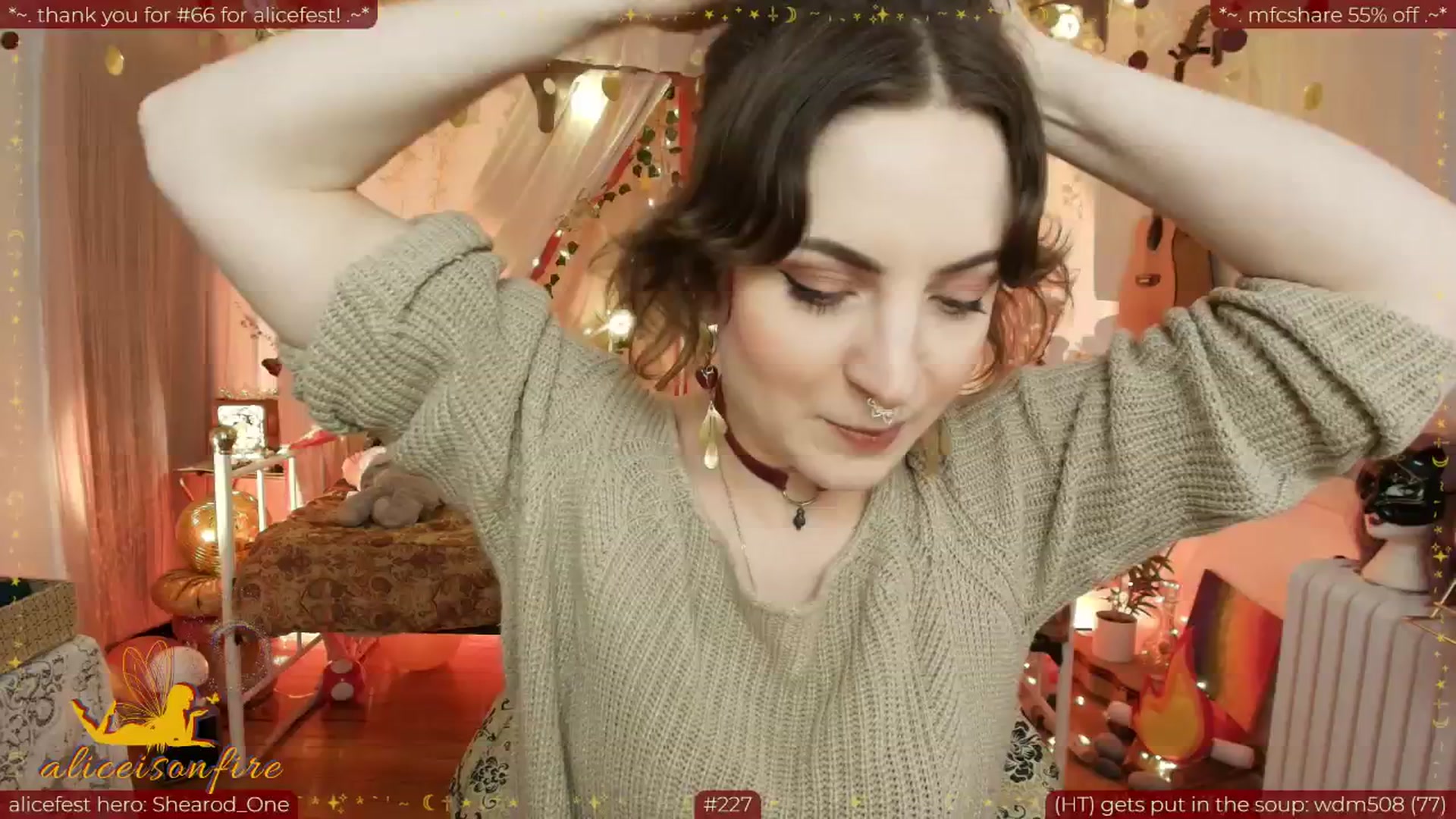 Gallery image thumbnail from aliceisonfire's myfreecams stream on, 04/09/2026, 05:41 image 6 of 20