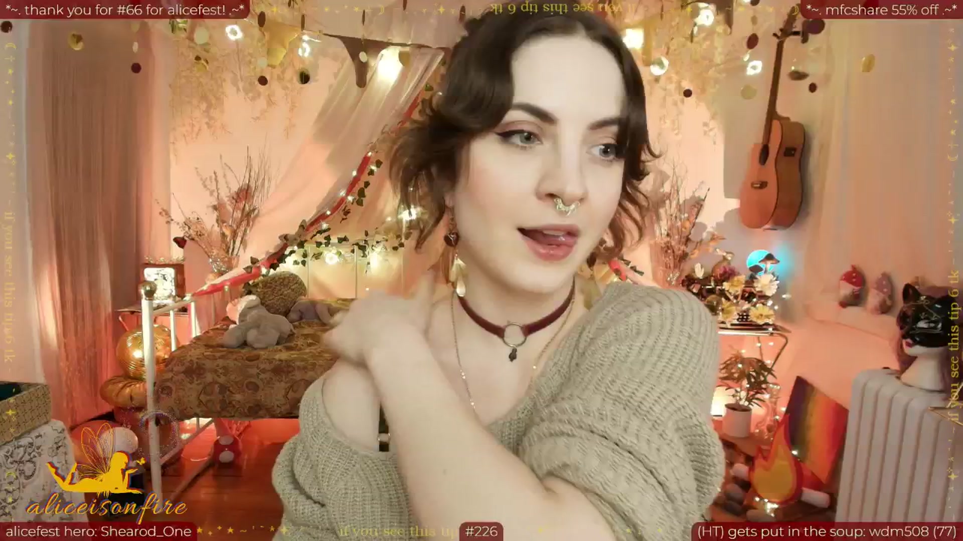 Gallery image thumbnail from aliceisonfire's myfreecams stream on, 04/09/2026, 05:41 image 1 of 20