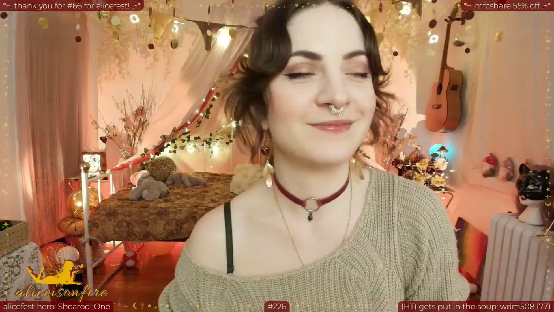 Gallery image thumbnail from aliceisonfire's myfreecams stream on, 04/09/2026, 05:41 image 3 of 20
