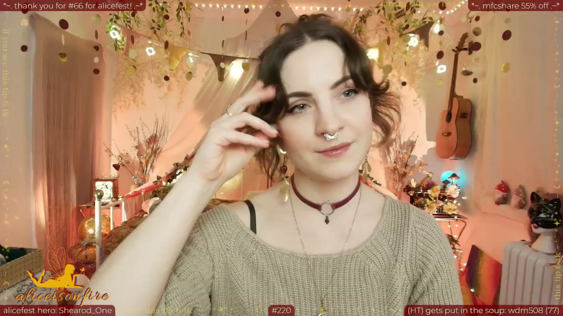 Gallery image thumbnail from aliceisonfire's myfreecams stream on, 04/09/2026, 05:41 image 14 of 20