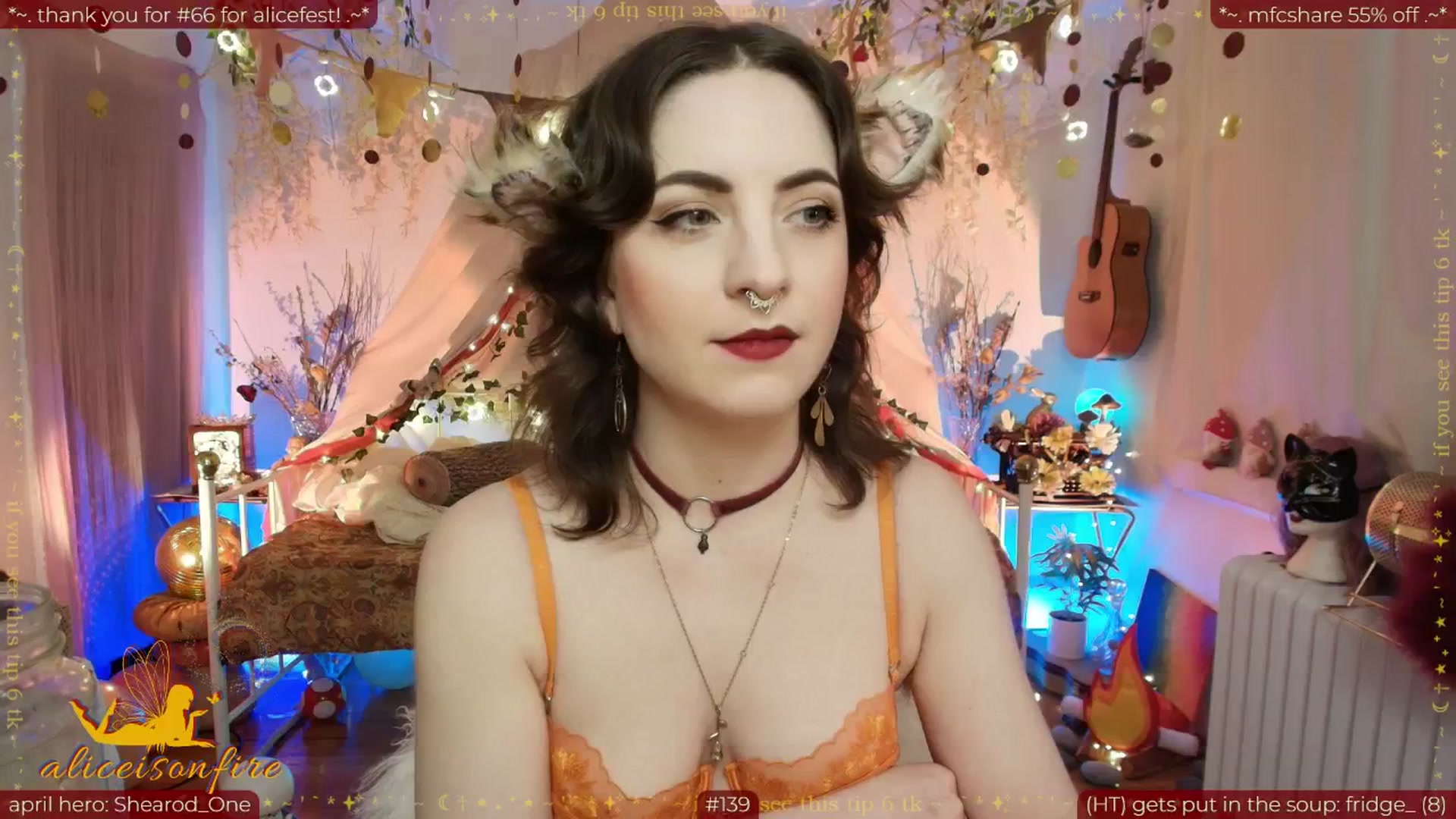 Gallery image thumbnail from aliceisonfire's myfreecams stream on, 04/11/2026, 07:40 image 2 of 20