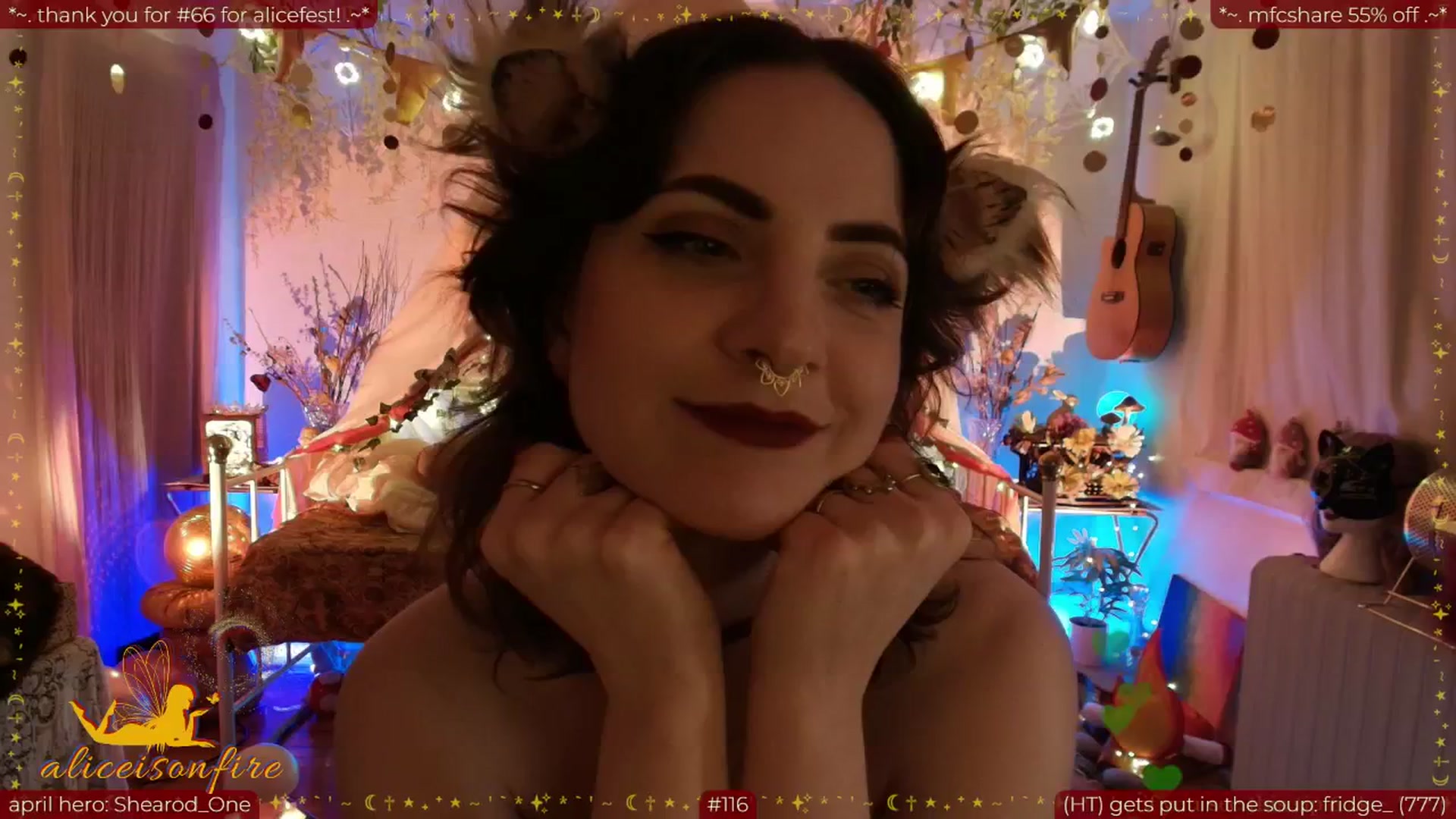 Gallery image thumbnail from aliceisonfire's myfreecams stream on, 04/11/2026, 10:56 image 13 of 20