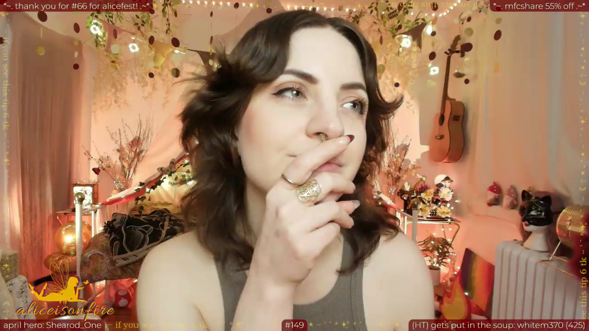 Gallery image thumbnail from aliceisonfire's myfreecams stream on, 04/17/2026, 10:03 image 11 of 20