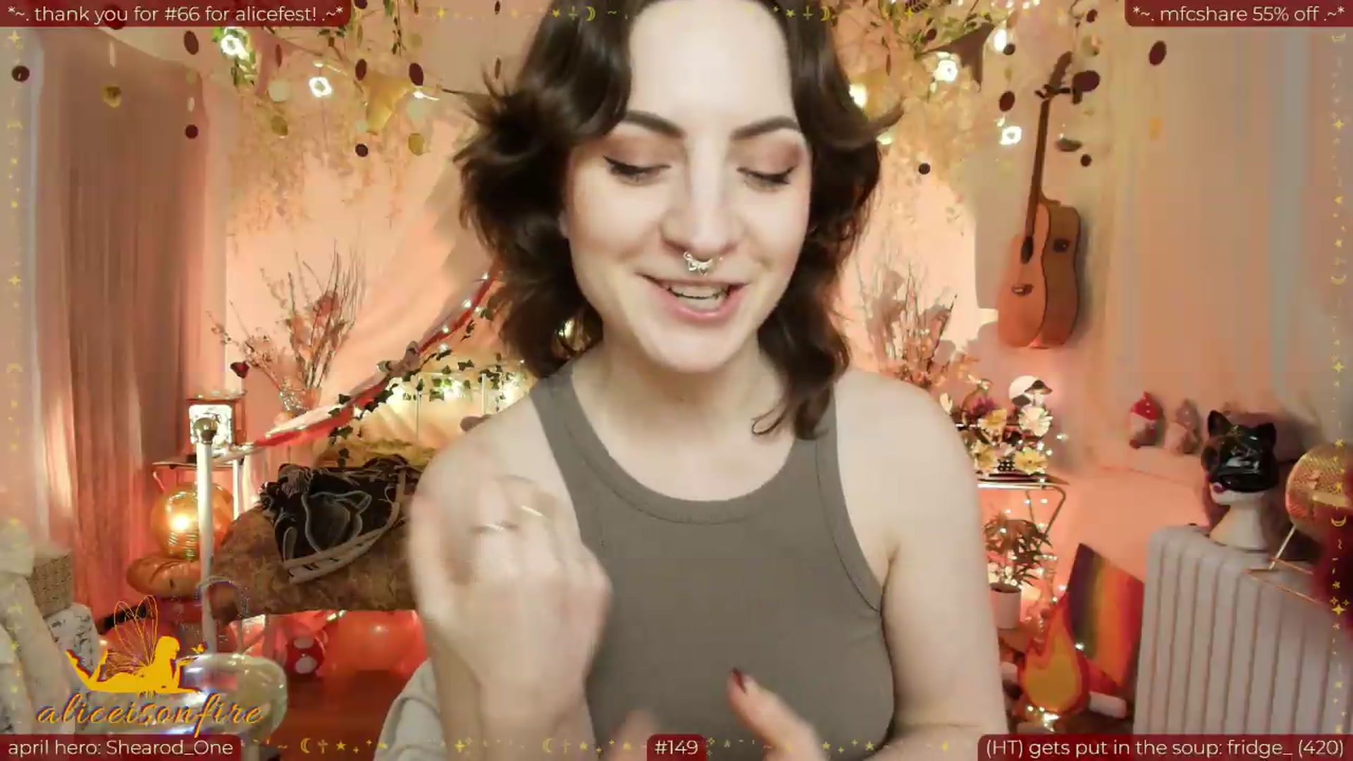 Gallery image thumbnail from aliceisonfire's myfreecams stream on, 04/17/2026, 10:03 image 7 of 20