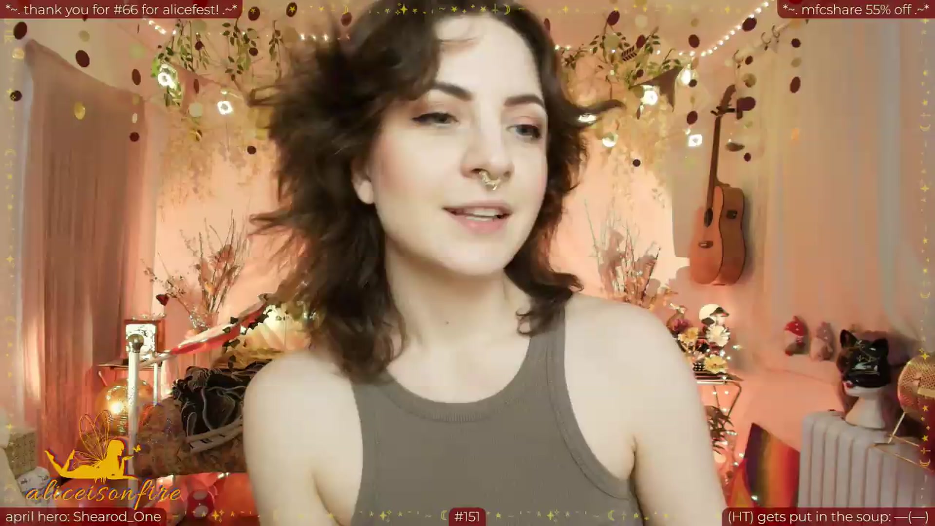 Gallery image thumbnail from aliceisonfire's myfreecams stream on, 04/17/2026, 10:03 image 1 of 20