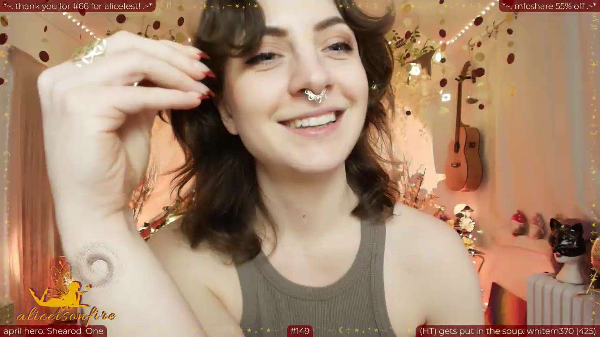 Gallery image thumbnail from aliceisonfire's myfreecams stream on, 04/17/2026, 10:03 image 16 of 20