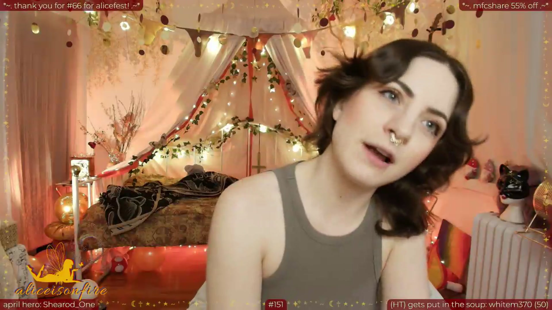 Gallery image thumbnail from aliceisonfire's myfreecams stream on, 04/17/2026, 10:03 image 2 of 20