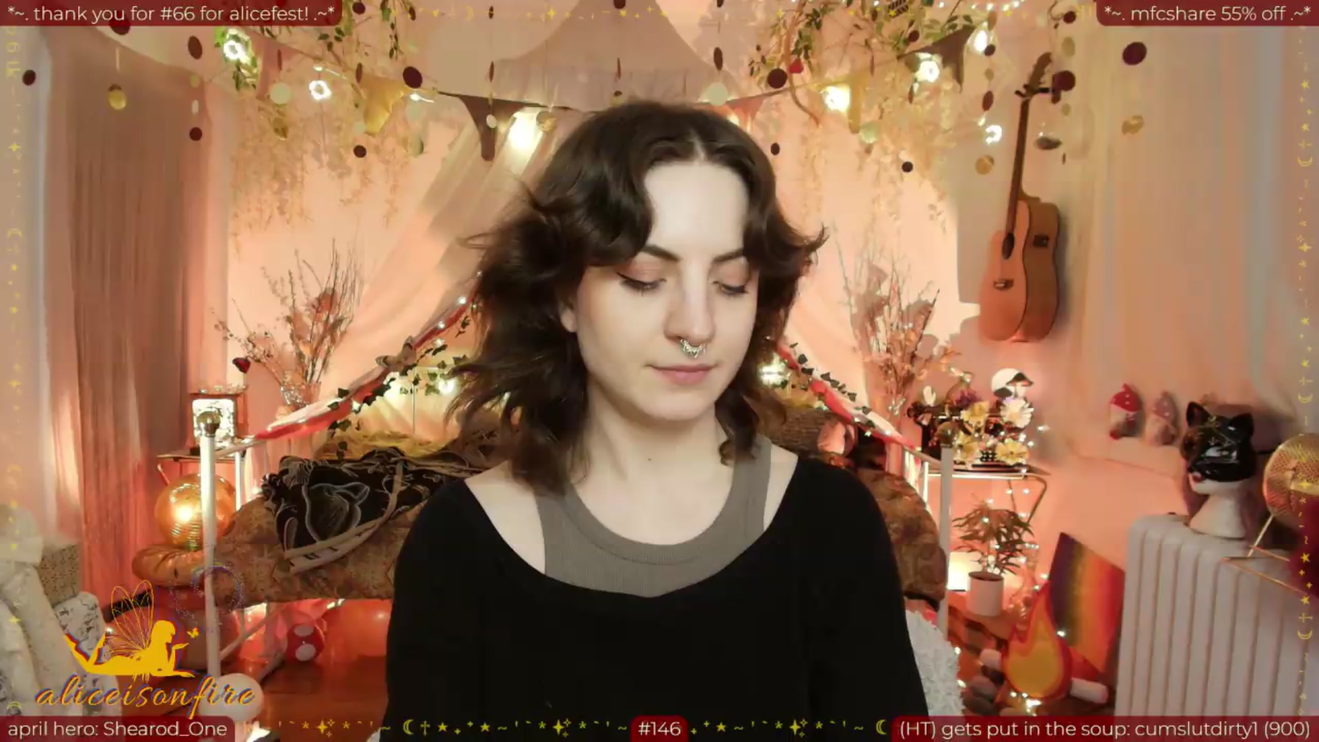 Gallery image thumbnail from aliceisonfire's myfreecams stream on, 04/17/2026, 10:14 image 1 of 20