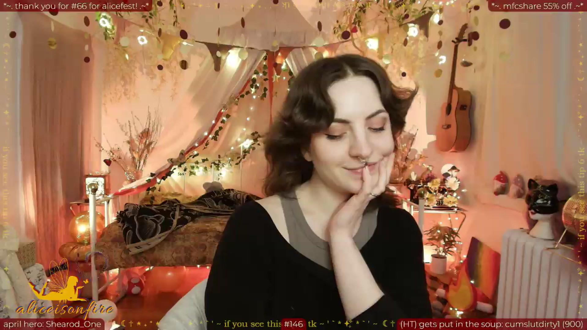 Gallery image thumbnail from aliceisonfire's myfreecams stream on, 04/17/2026, 10:14 image 7 of 20