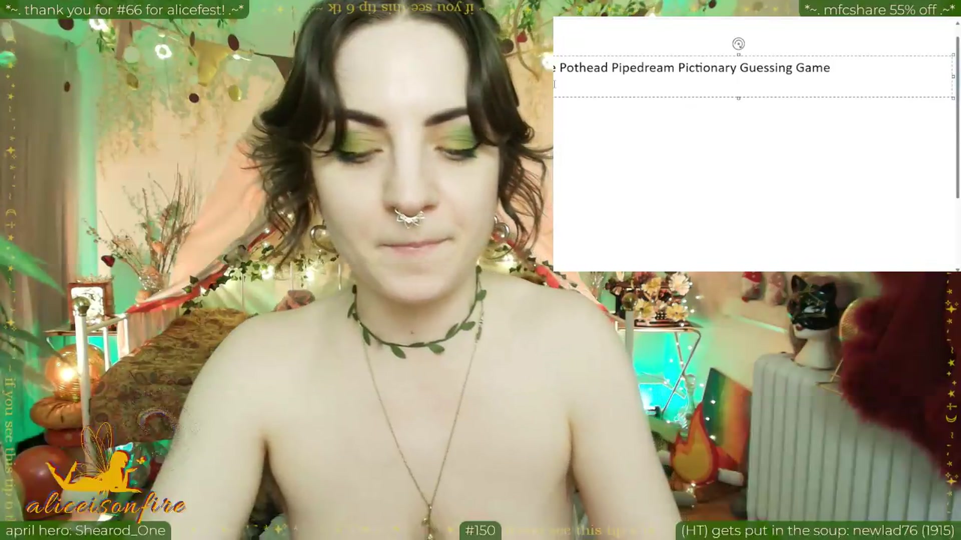 Gallery image thumbnail from aliceisonfire's myfreecams stream on, 04/21/2026, 08:07 image 3 of 20