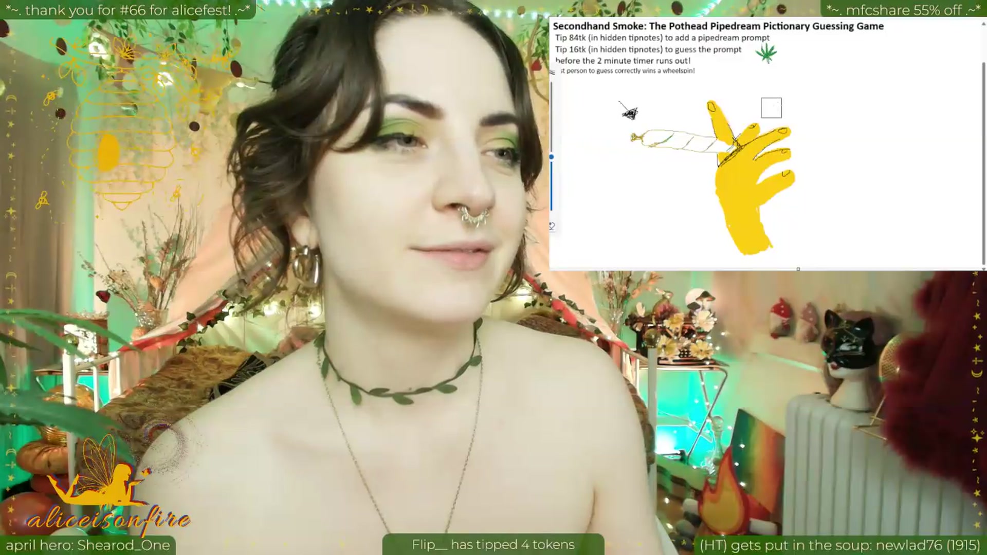Gallery image thumbnail from aliceisonfire's myfreecams stream on, 04/21/2026, 08:07 image 14 of 20