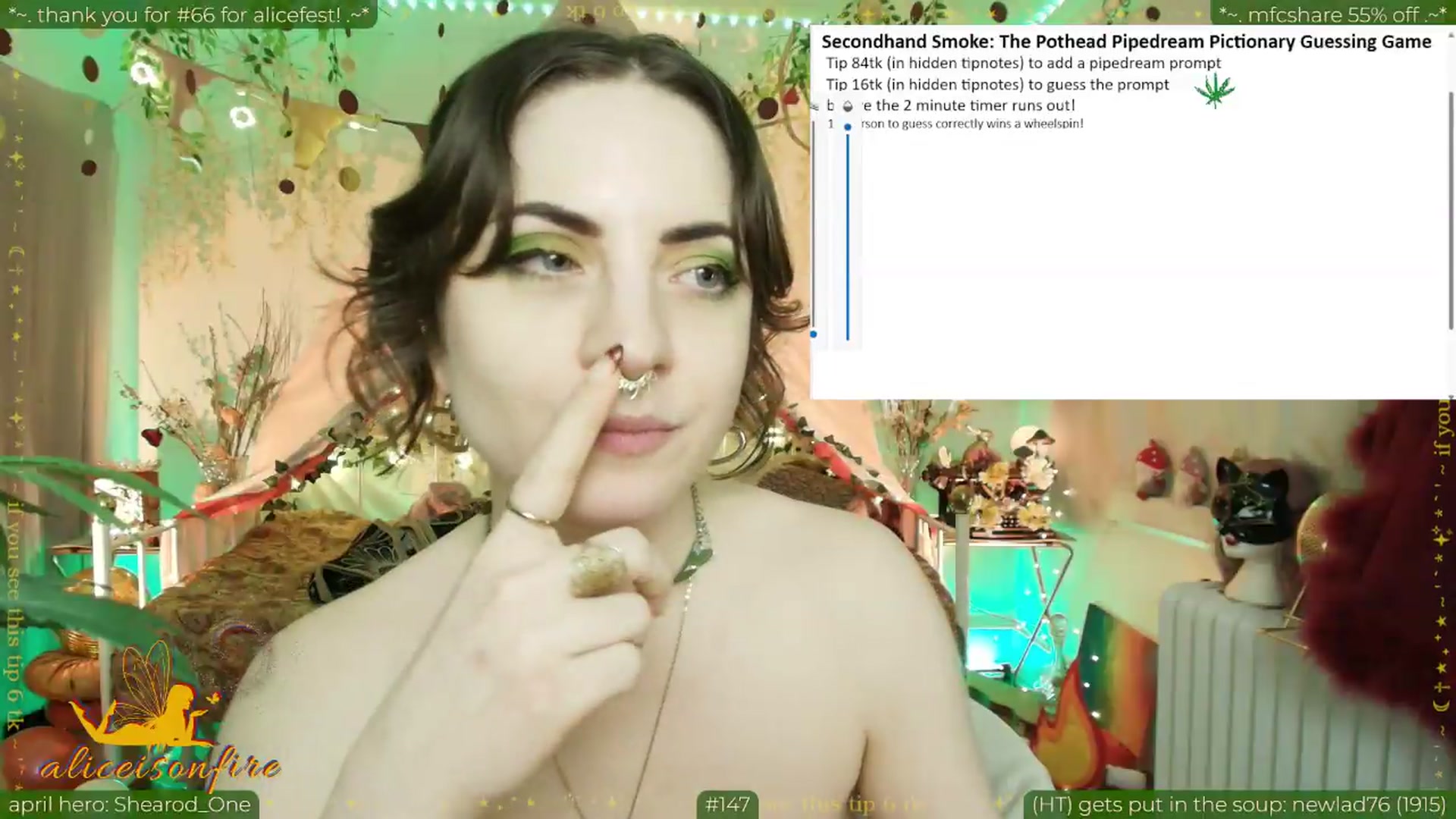 Gallery image thumbnail from aliceisonfire's myfreecams stream on, 04/21/2026, 08:07 image 12 of 20