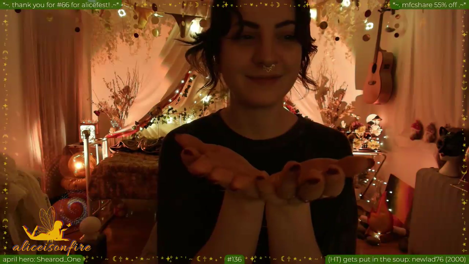 Gallery image thumbnail from aliceisonfire's myfreecams stream on, 04/23/2026, 10:53 image 13 of 20