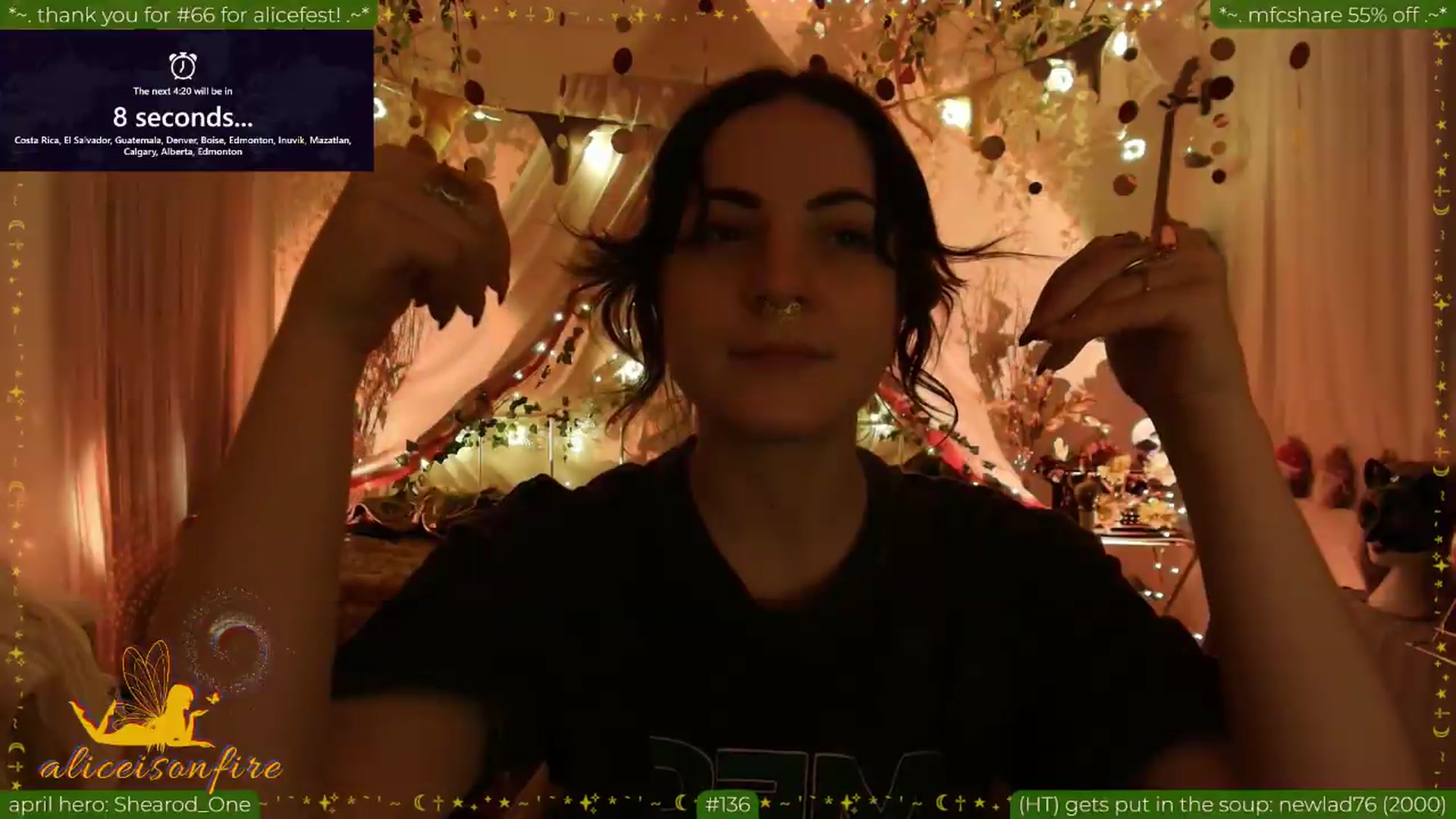 Gallery image thumbnail from aliceisonfire's myfreecams stream on, 04/23/2026, 10:53 image 17 of 20