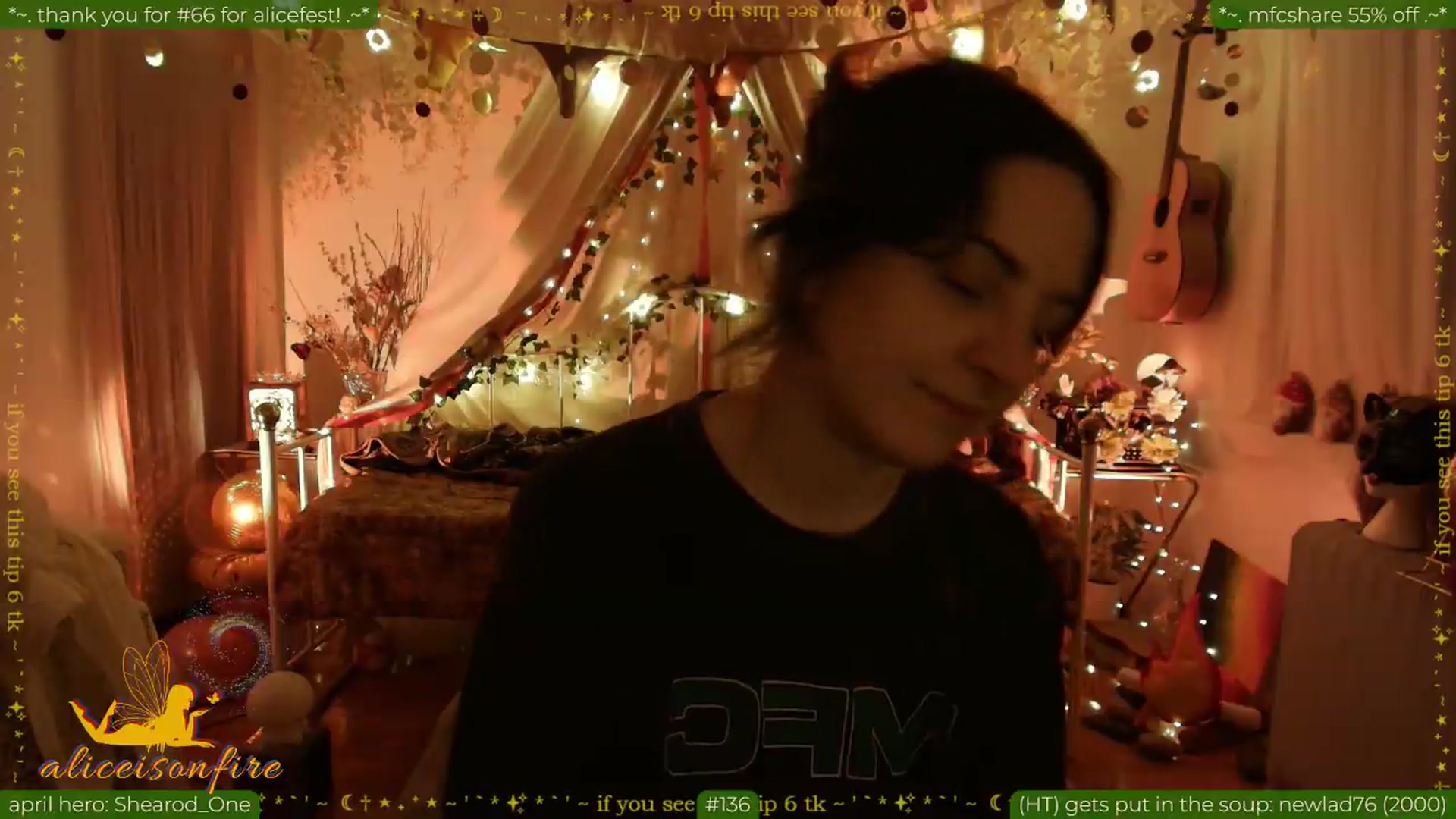 Gallery image thumbnail from aliceisonfire's myfreecams stream on, 04/23/2026, 10:53 image 12 of 20