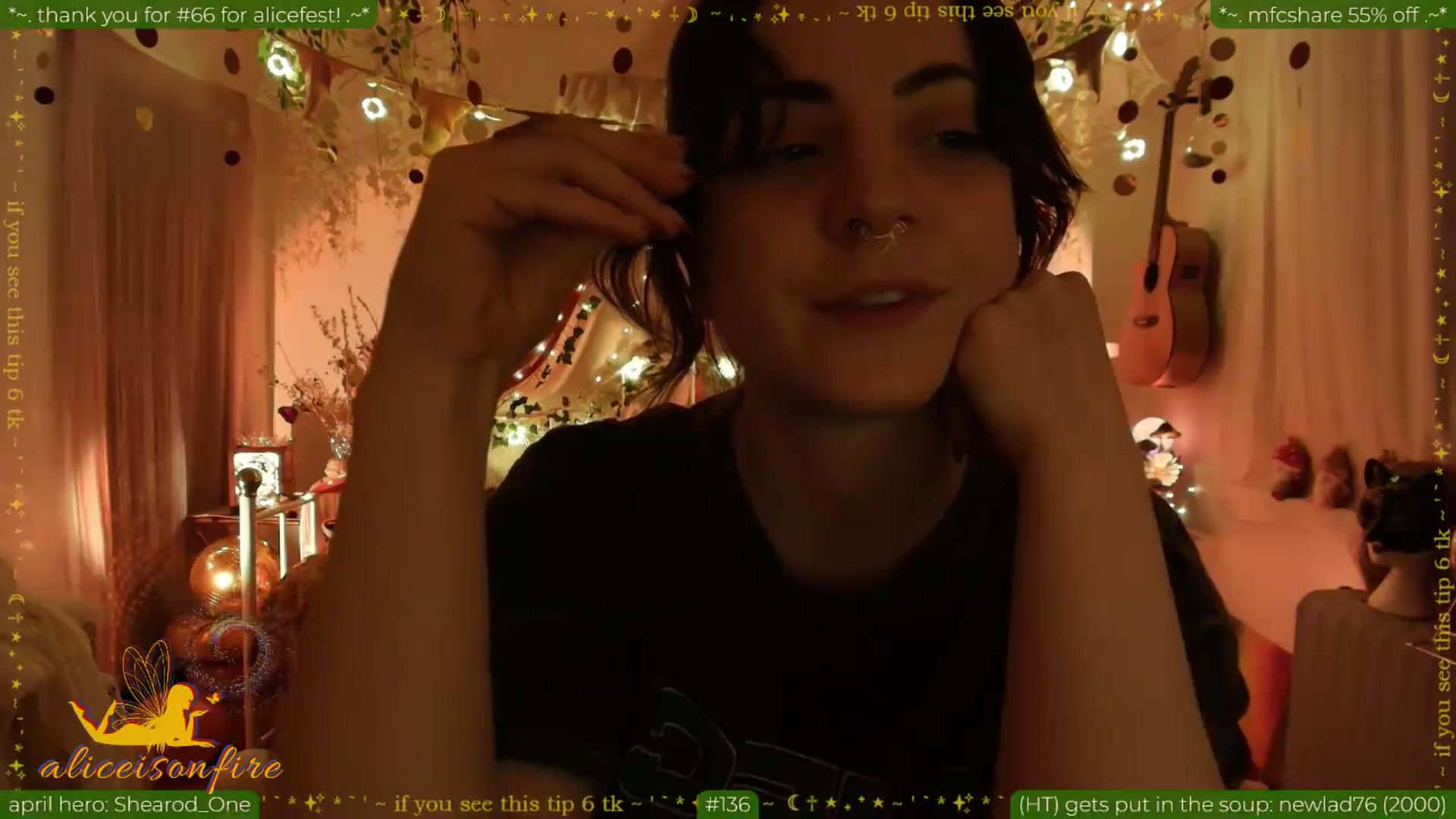 Gallery image thumbnail from aliceisonfire's myfreecams stream on, 04/23/2026, 10:53 image 16 of 20