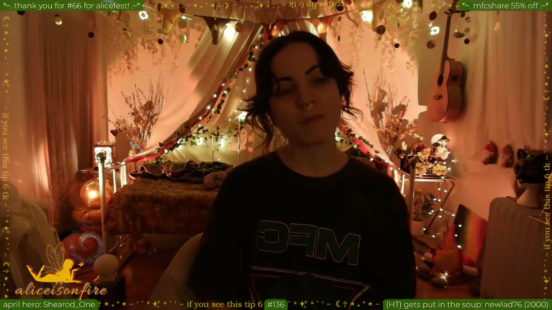 Gallery image thumbnail from aliceisonfire's myfreecams stream on, 04/23/2026, 10:53 image 14 of 20