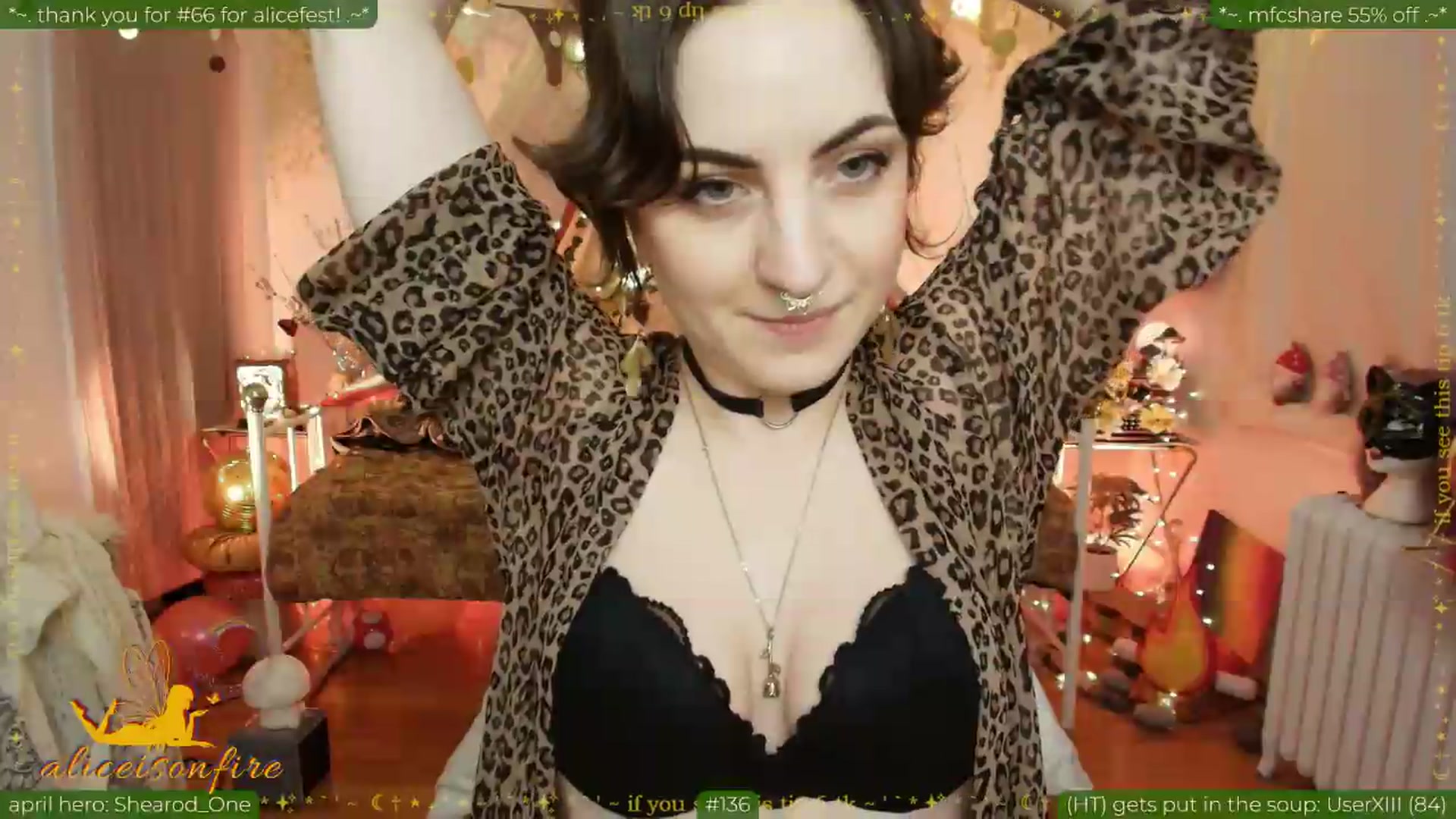 Gallery image thumbnail from aliceisonfire's myfreecams stream on, 04/24/2026, 07:12 image 16 of 20