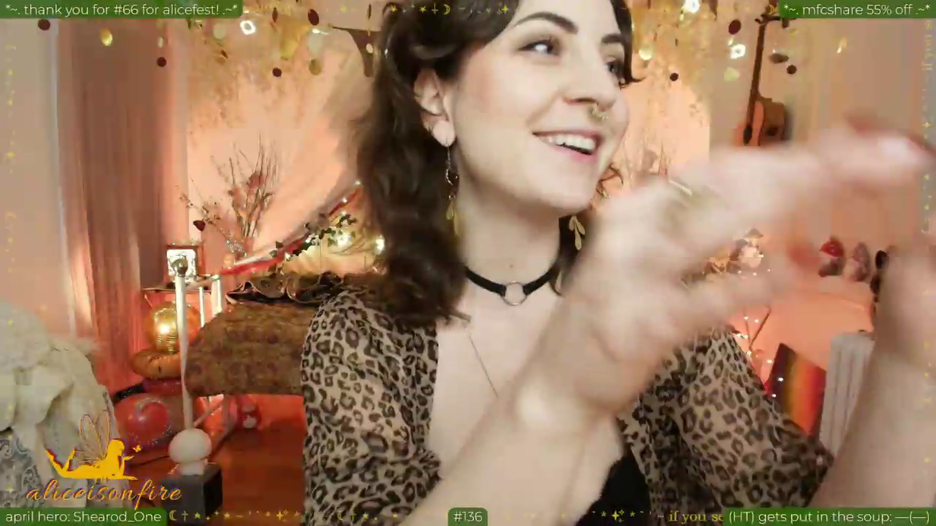 Gallery image thumbnail from aliceisonfire's myfreecams stream on, 04/24/2026, 07:12 image 4 of 20