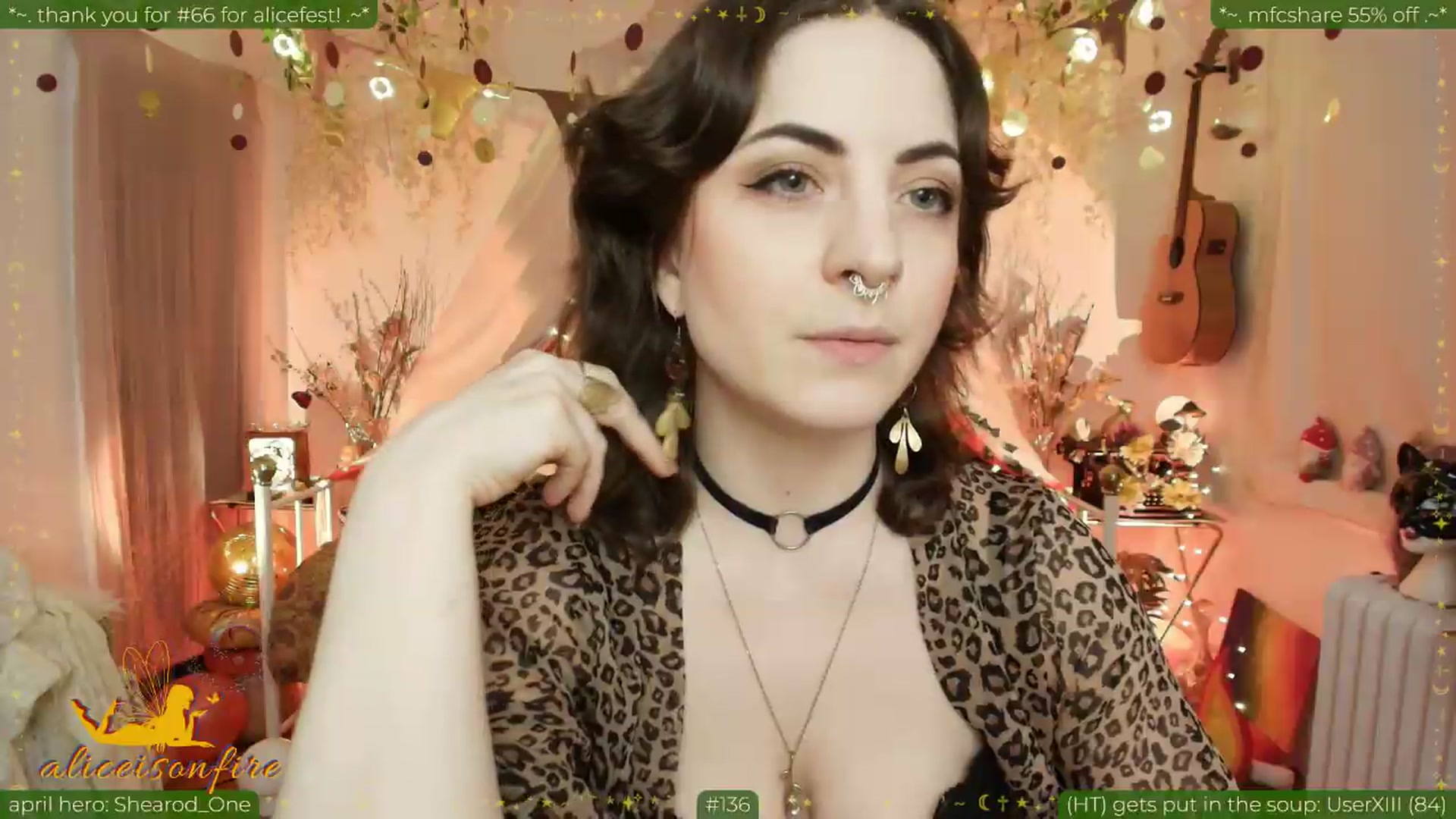 Gallery image thumbnail from aliceisonfire's myfreecams stream on, 04/24/2026, 07:12 image 11 of 20