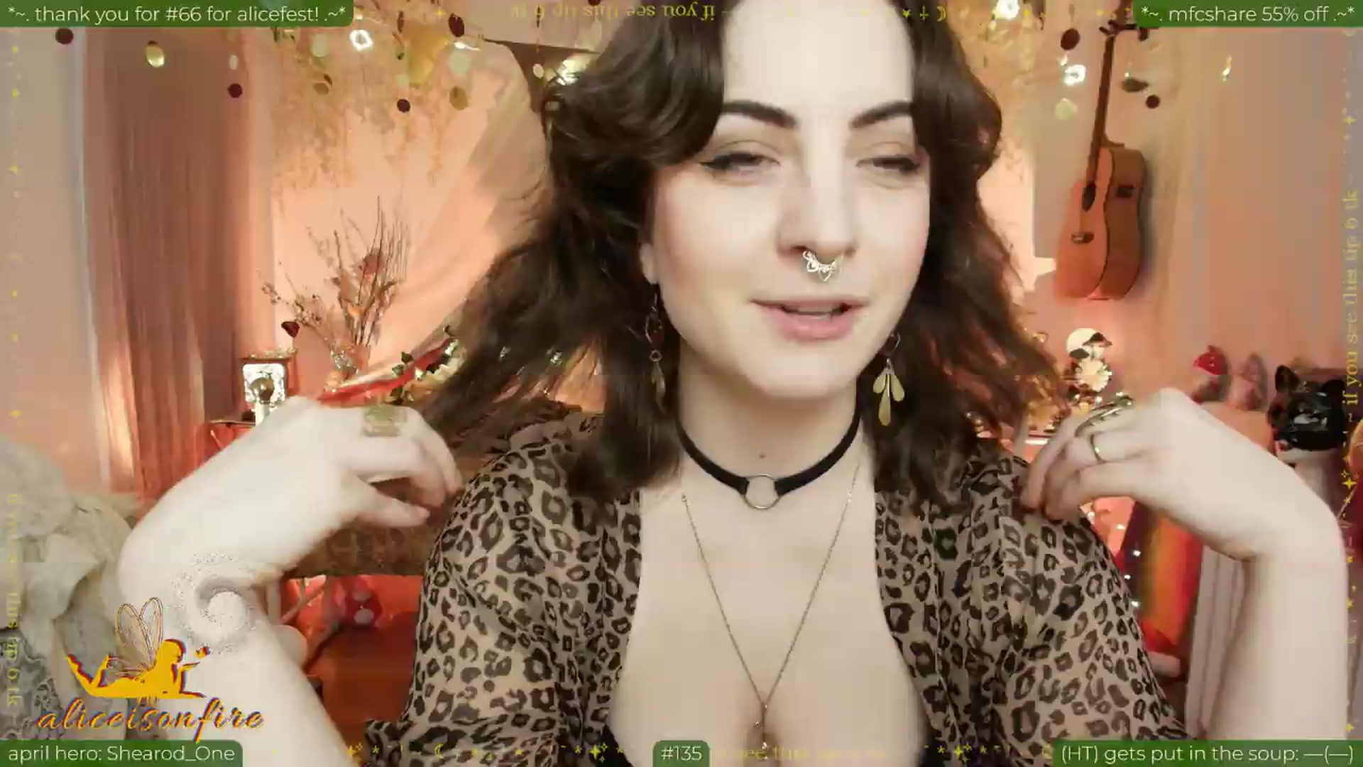 Gallery image thumbnail from aliceisonfire's myfreecams stream on, 04/24/2026, 07:12 image 1 of 20