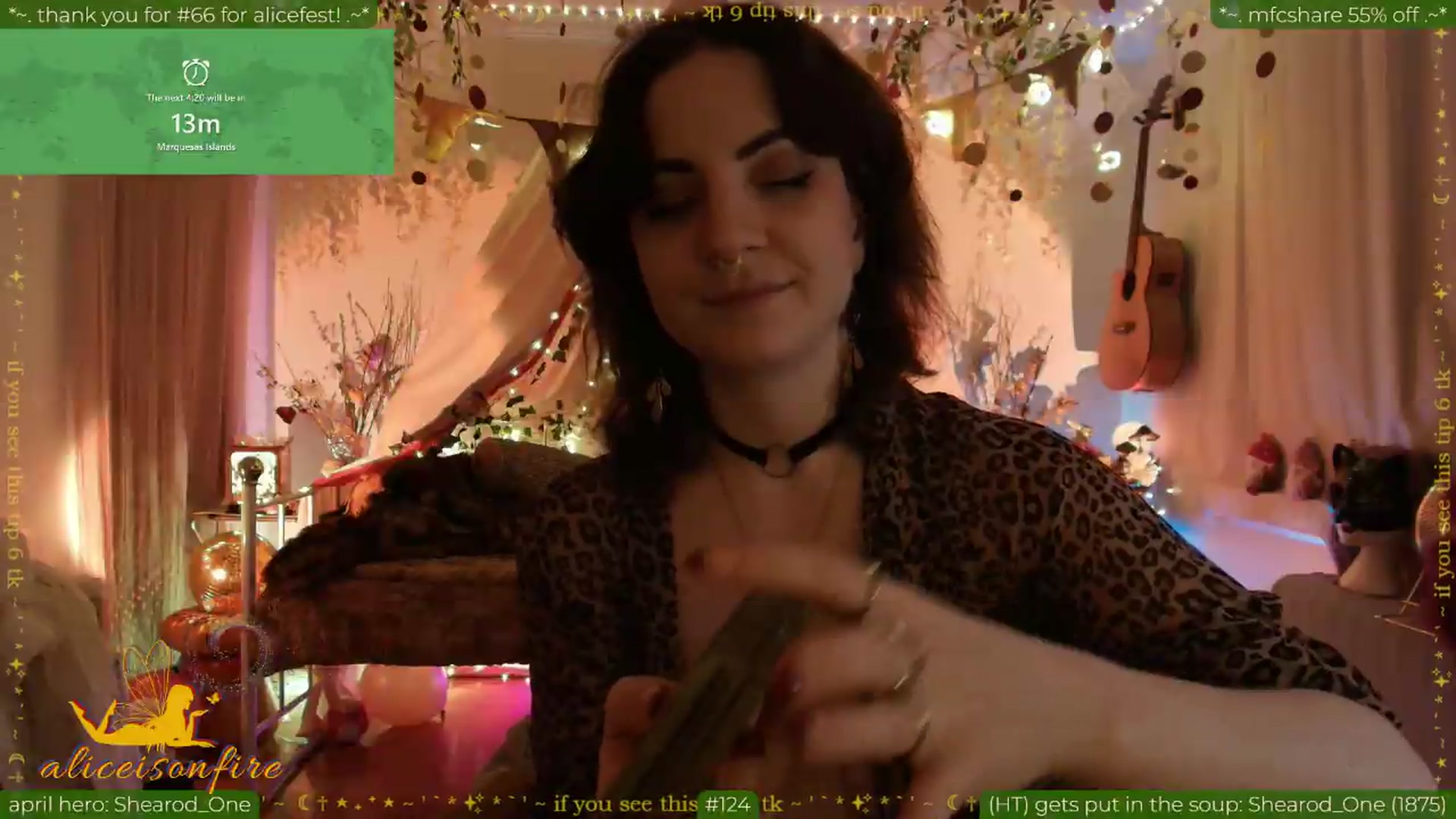 Gallery image thumbnail from aliceisonfire's myfreecams stream on, 04/24/2026, 15:00 image 14 of 20