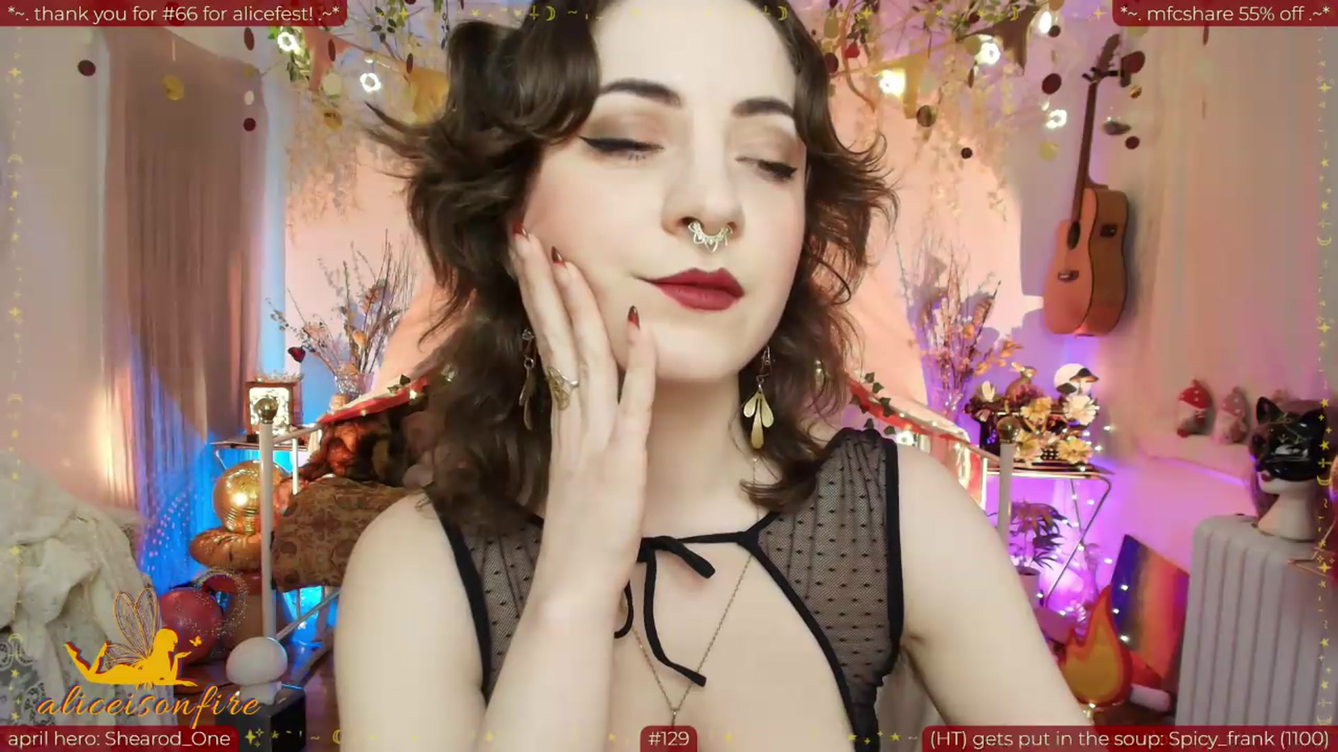 Gallery image thumbnail from aliceisonfire's myfreecams stream on, 04/25/2026, 11:04 image 2 of 20