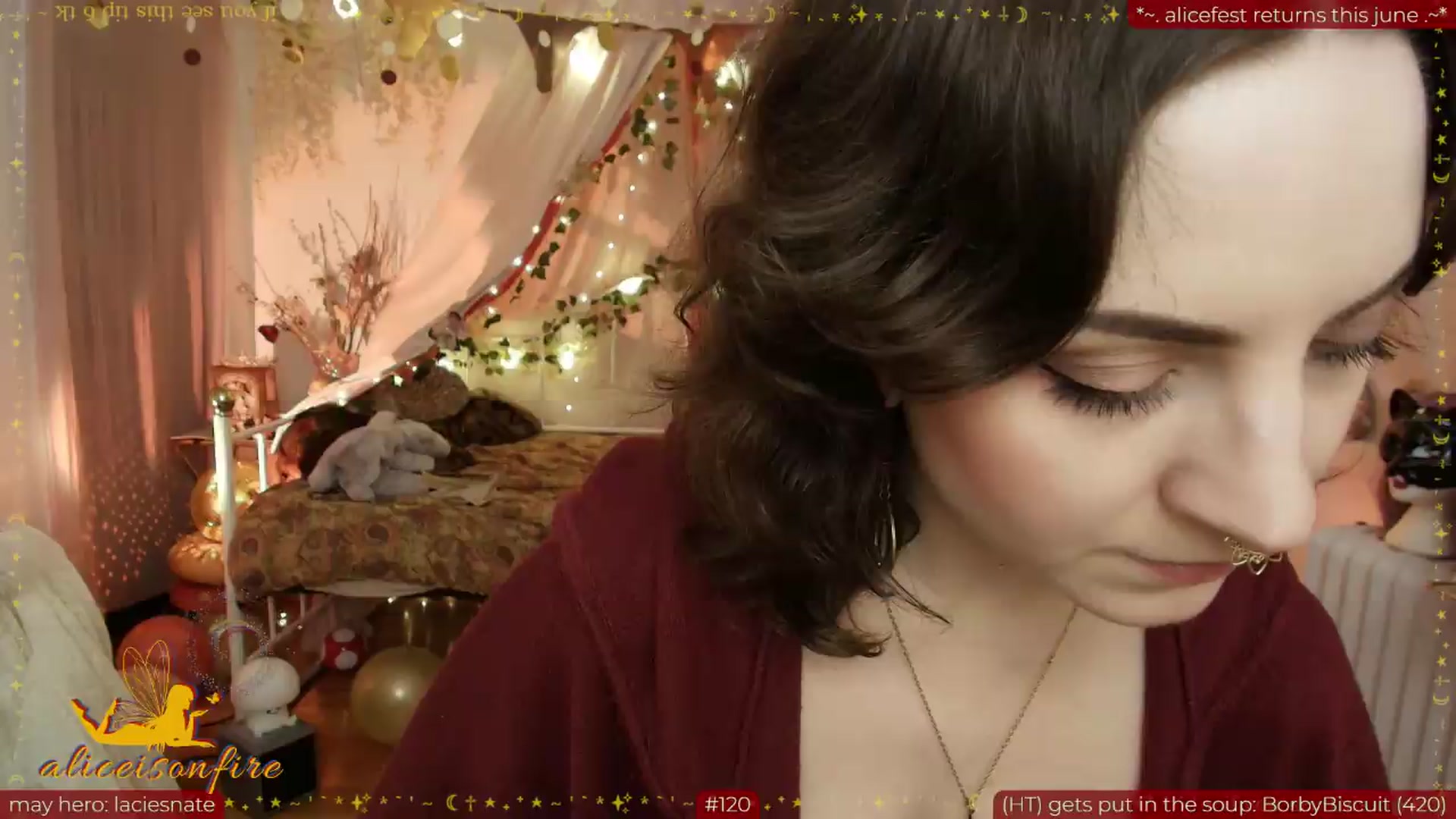 Gallery image thumbnail from aliceisonfire's myfreecams stream on, 05/16/2026, 13:40 image 11 of 20