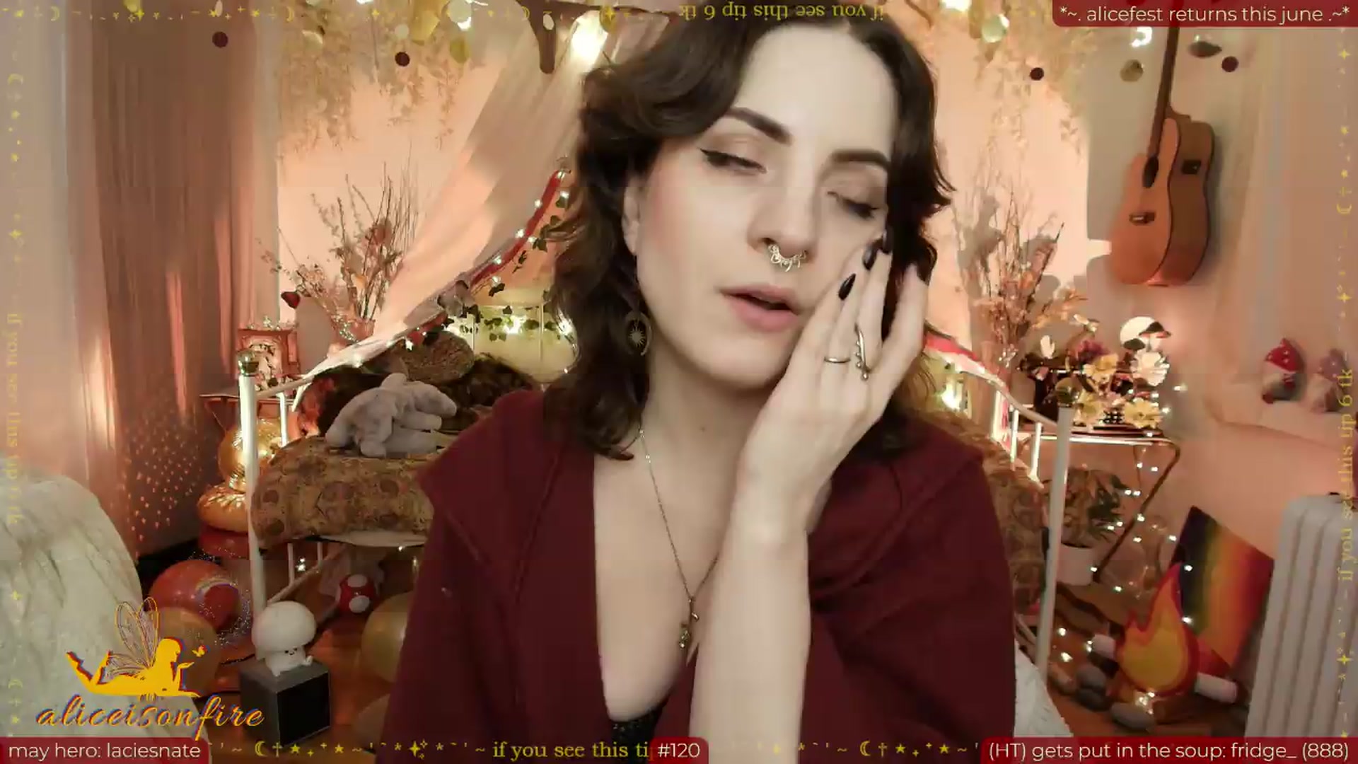 Gallery image thumbnail from aliceisonfire's myfreecams stream on, 05/16/2026, 13:40 image 16 of 20