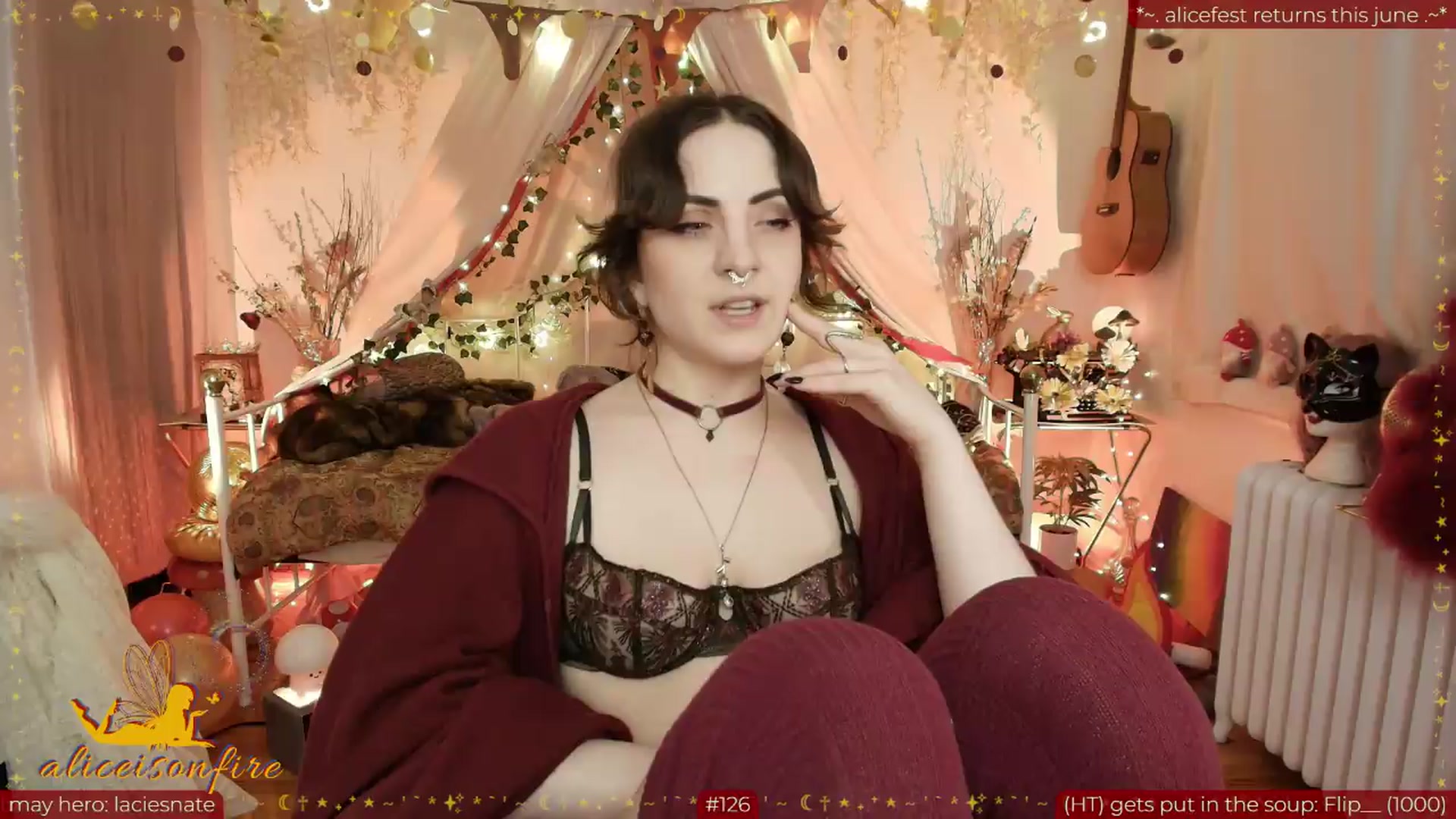 Gallery image thumbnail from aliceisonfire's myfreecams stream on, 05/19/2026, 10:48 image 6 of 20