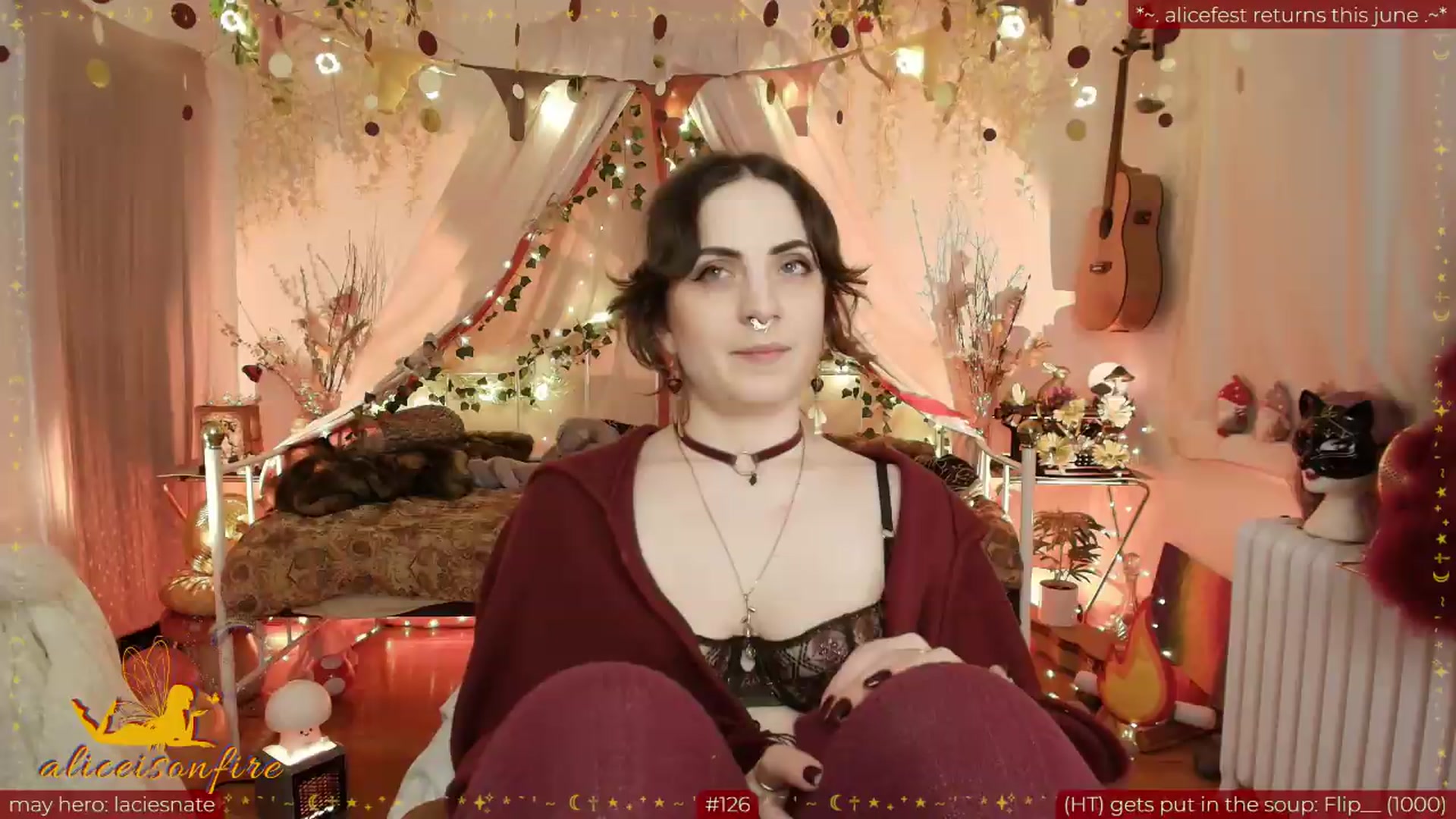 Gallery image thumbnail from aliceisonfire's myfreecams stream on, 05/19/2026, 10:48 image 2 of 20