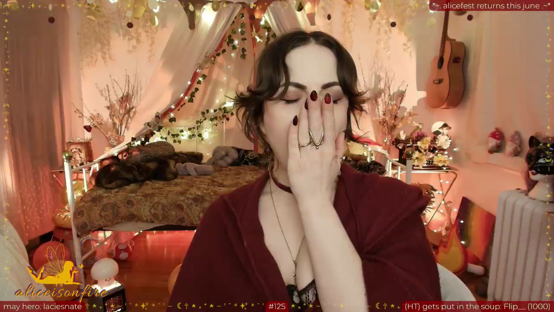 Gallery image thumbnail from aliceisonfire's myfreecams stream on, 05/19/2026, 10:48 image 16 of 20
