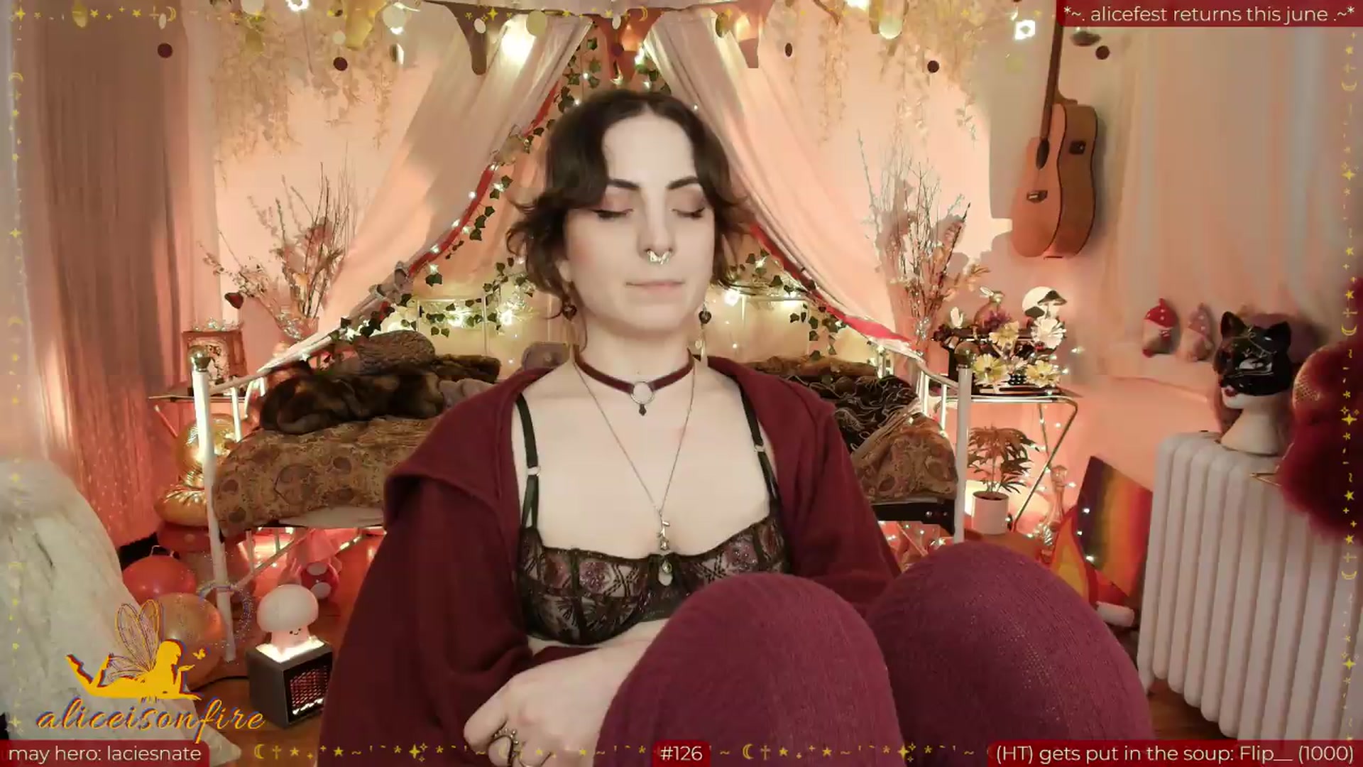 Gallery image thumbnail from aliceisonfire's myfreecams stream on, 05/19/2026, 10:48 image 7 of 20