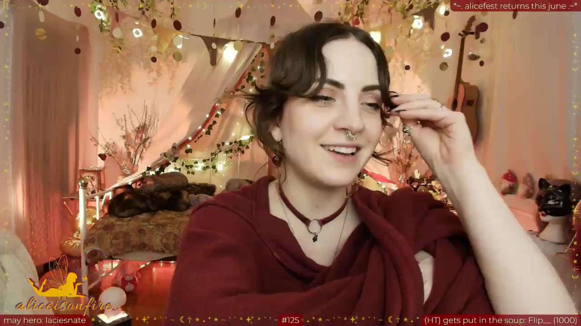 Gallery image thumbnail from aliceisonfire's myfreecams stream on, 05/19/2026, 10:48 image 18 of 20