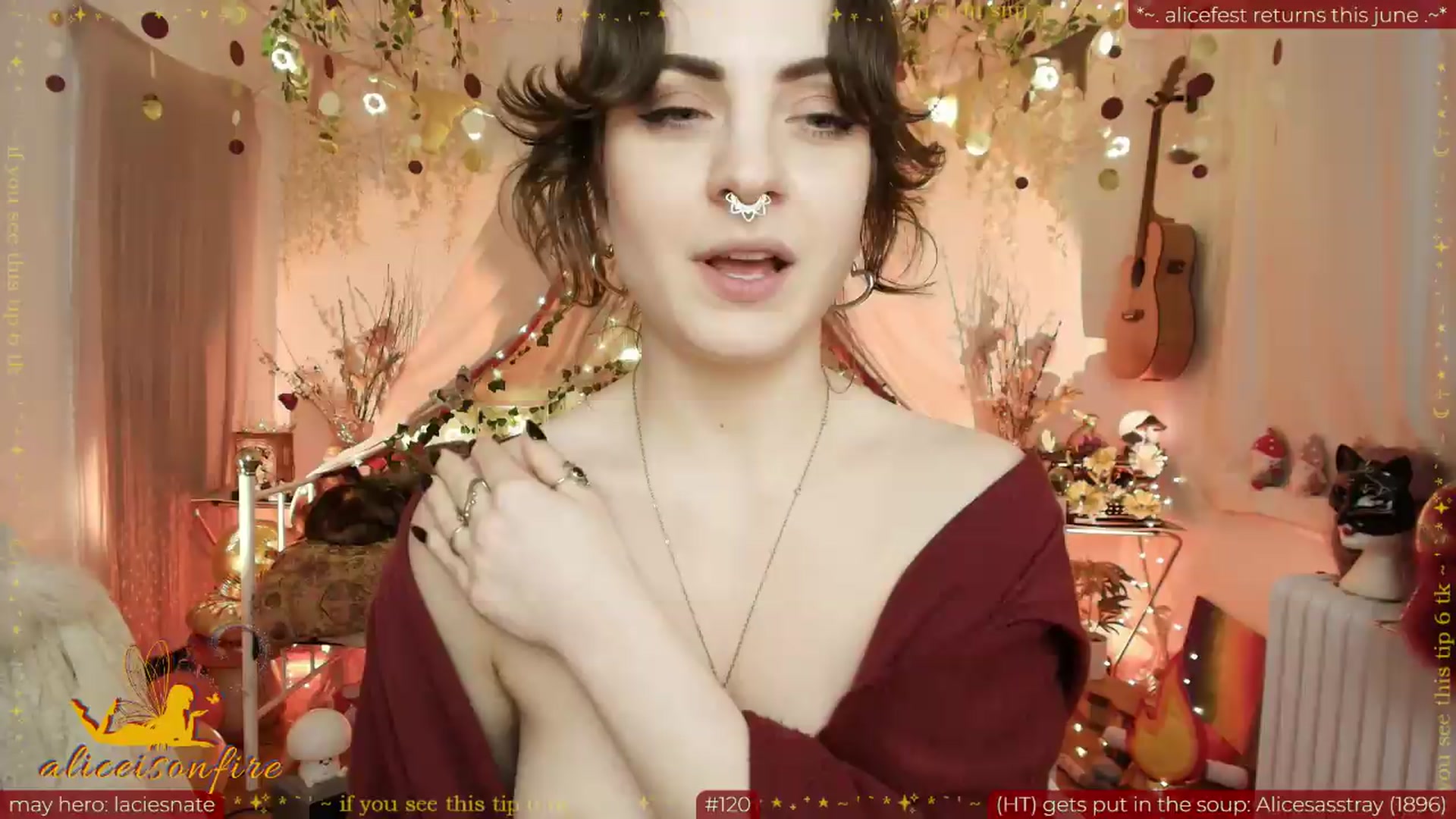 Gallery image thumbnail from aliceisonfire's myfreecams stream on, 05/20/2026, 09:09 image 13 of 20