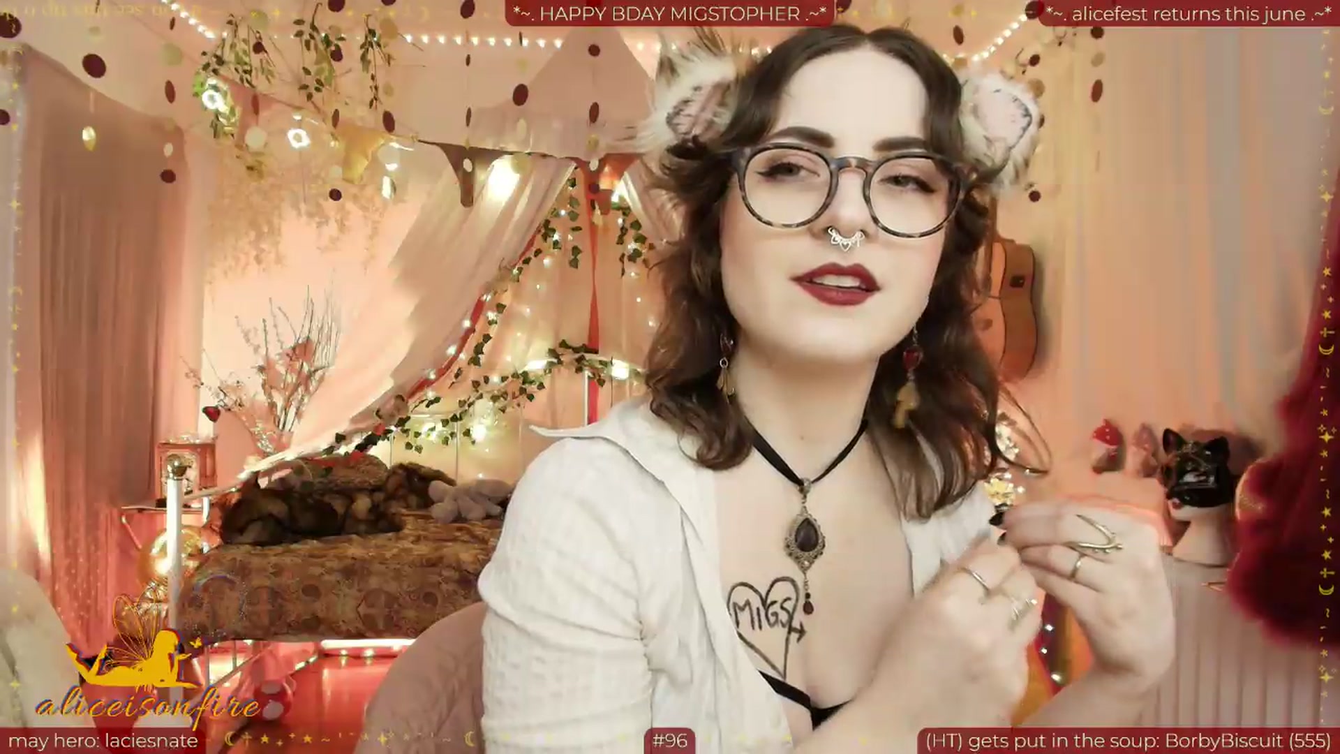 Gallery image thumbnail from aliceisonfire's myfreecams stream on, 05/23/2026, 08:44 image 11 of 20