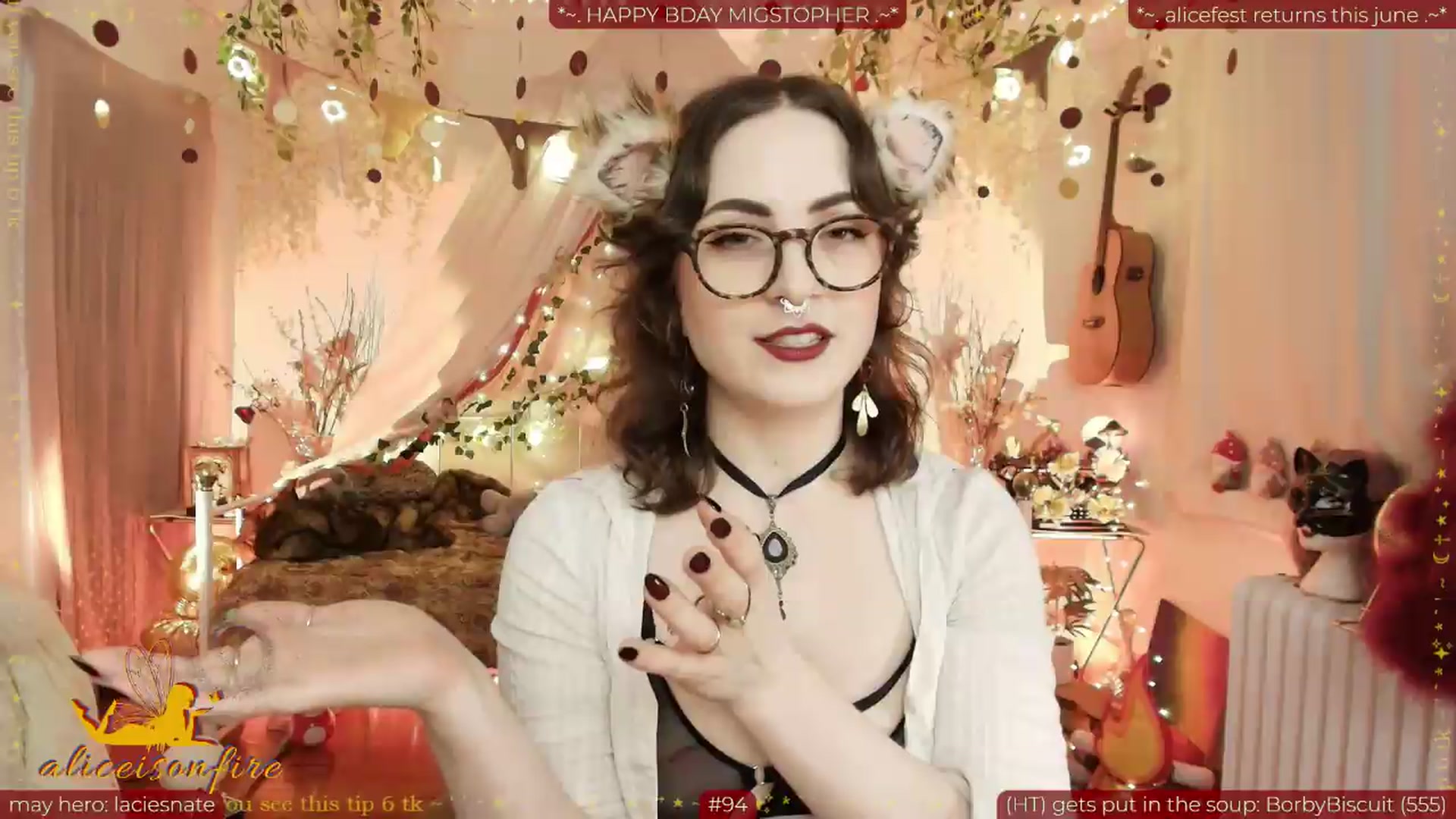 Gallery image thumbnail from aliceisonfire's myfreecams stream on, 05/23/2026, 08:44 image 5 of 20