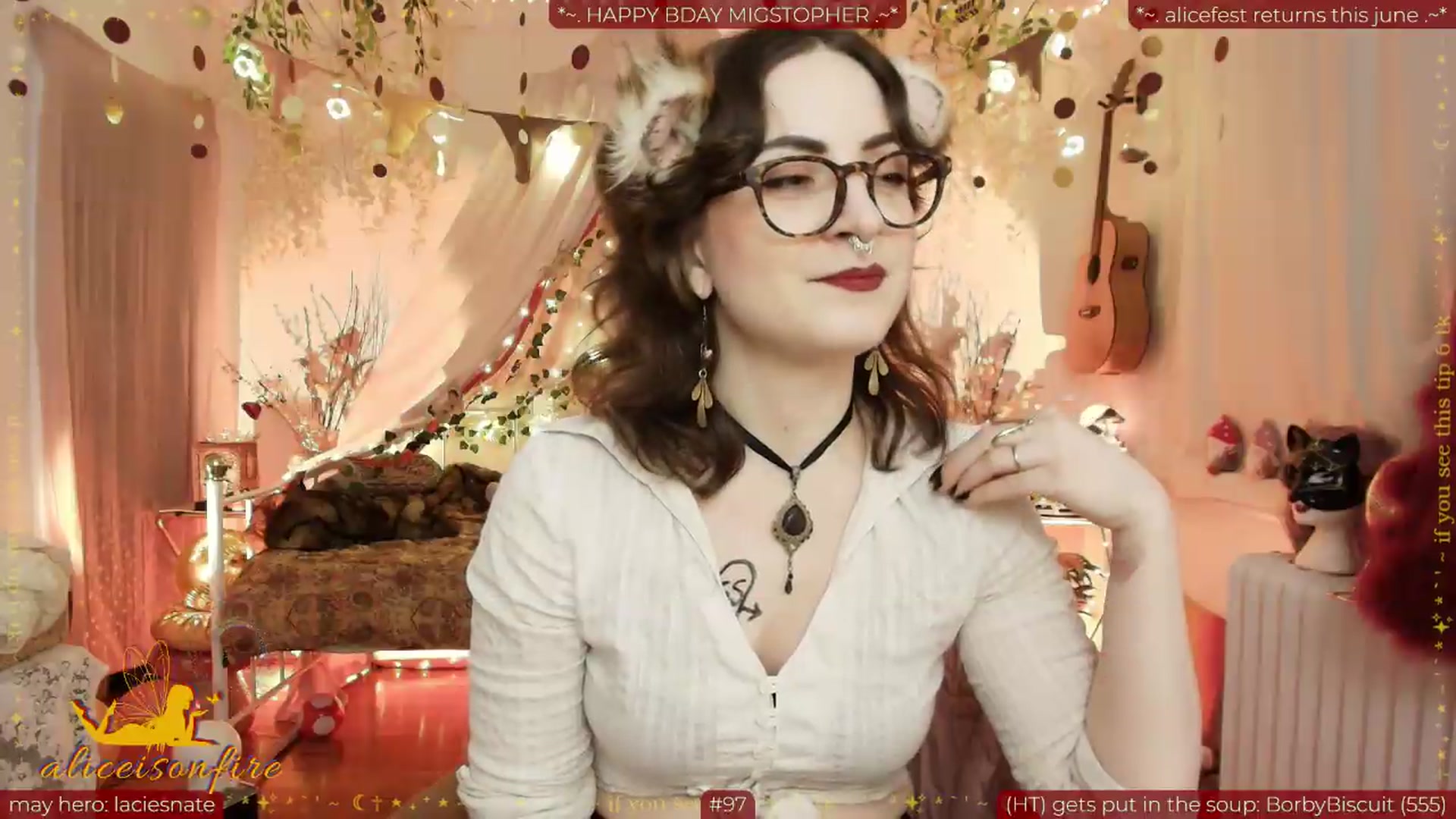 Gallery image thumbnail from aliceisonfire's myfreecams stream on, 05/23/2026, 08:44 image 13 of 20