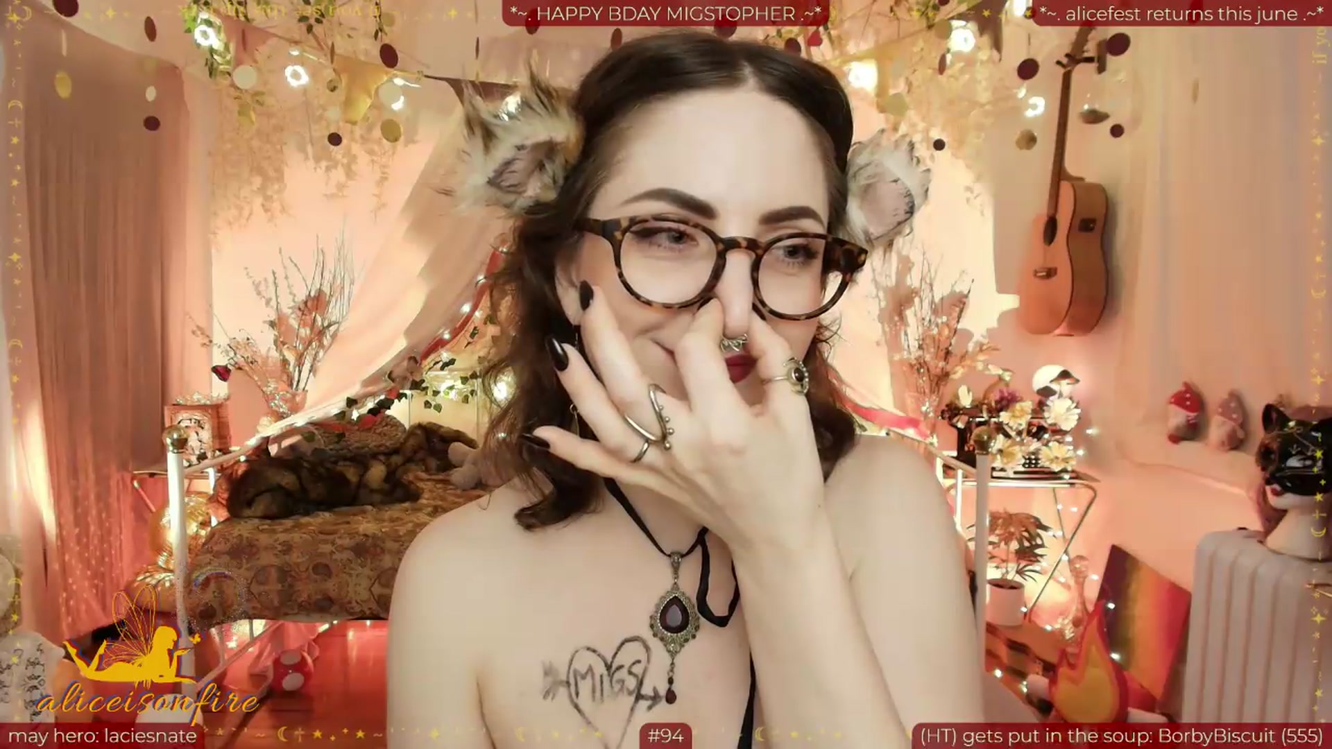 Gallery image thumbnail from aliceisonfire's myfreecams stream on, 05/23/2026, 12:54 image 10 of 20