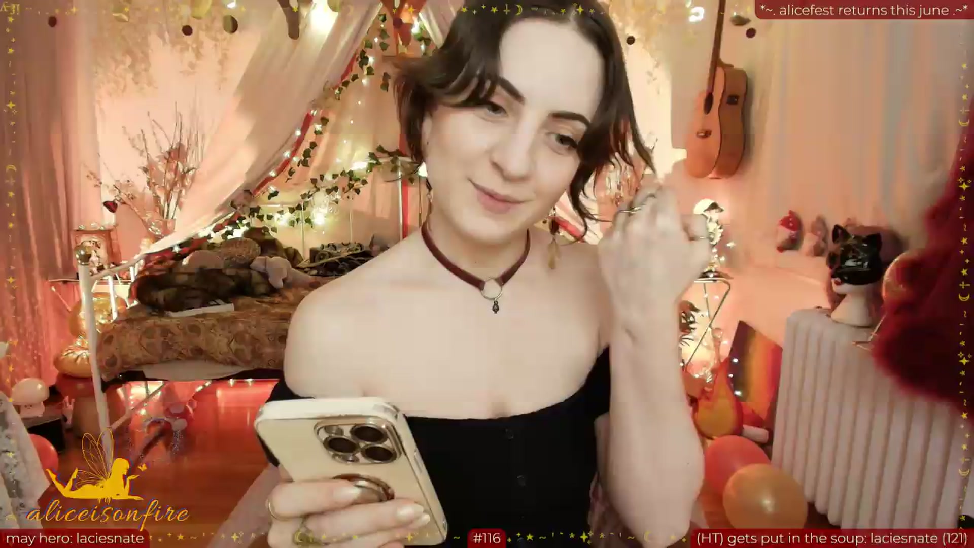 Gallery image thumbnail from aliceisonfire's myfreecams stream on, 05/29/2026, 10:15 image 2 of 20