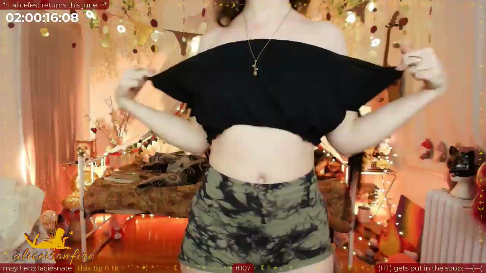 Gallery image thumbnail from aliceisonfire's myfreecams stream on, 05/30/2026, 07:00 image 1 of 20