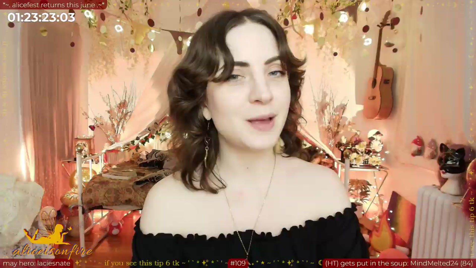 Gallery image thumbnail from aliceisonfire's myfreecams stream on, 05/30/2026, 07:53 image 15 of 20