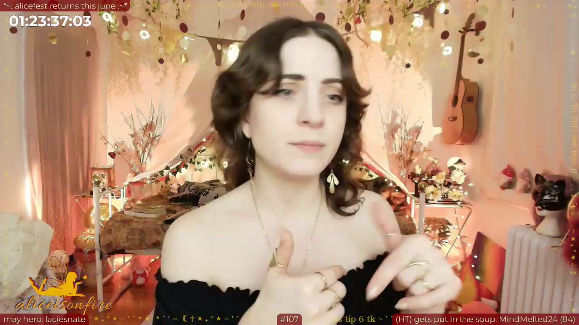 Gallery image thumbnail from aliceisonfire's myfreecams stream on, 05/30/2026, 07:53 image 9 of 20