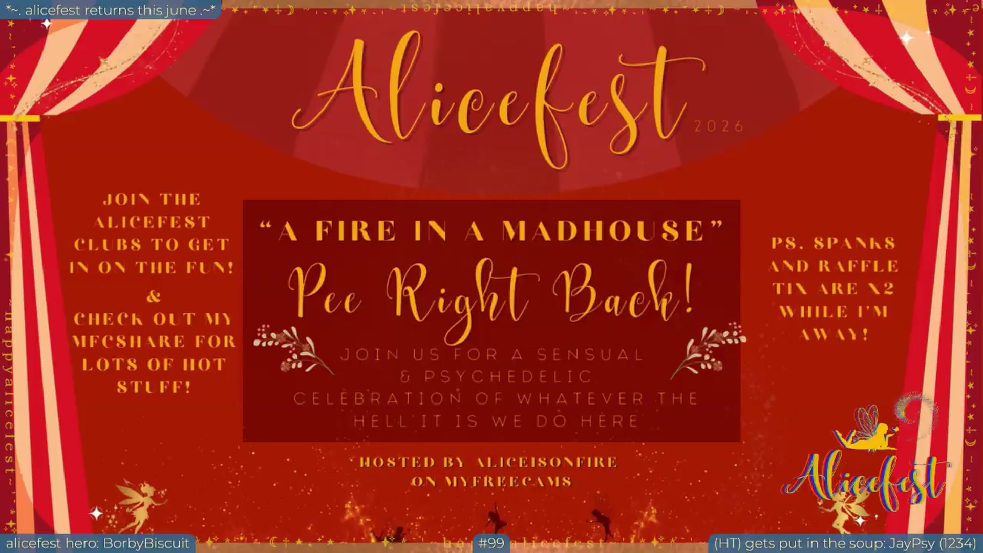Gallery image thumbnail from aliceisonfire's myfreecams stream on, 06/09/2026, 12:15 image 15 of 20