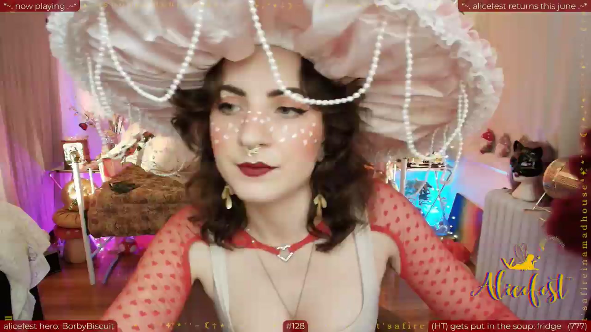 Gallery image thumbnail from aliceisonfire's myfreecams stream on, 06/13/2026, 11:22 image 1 of 20