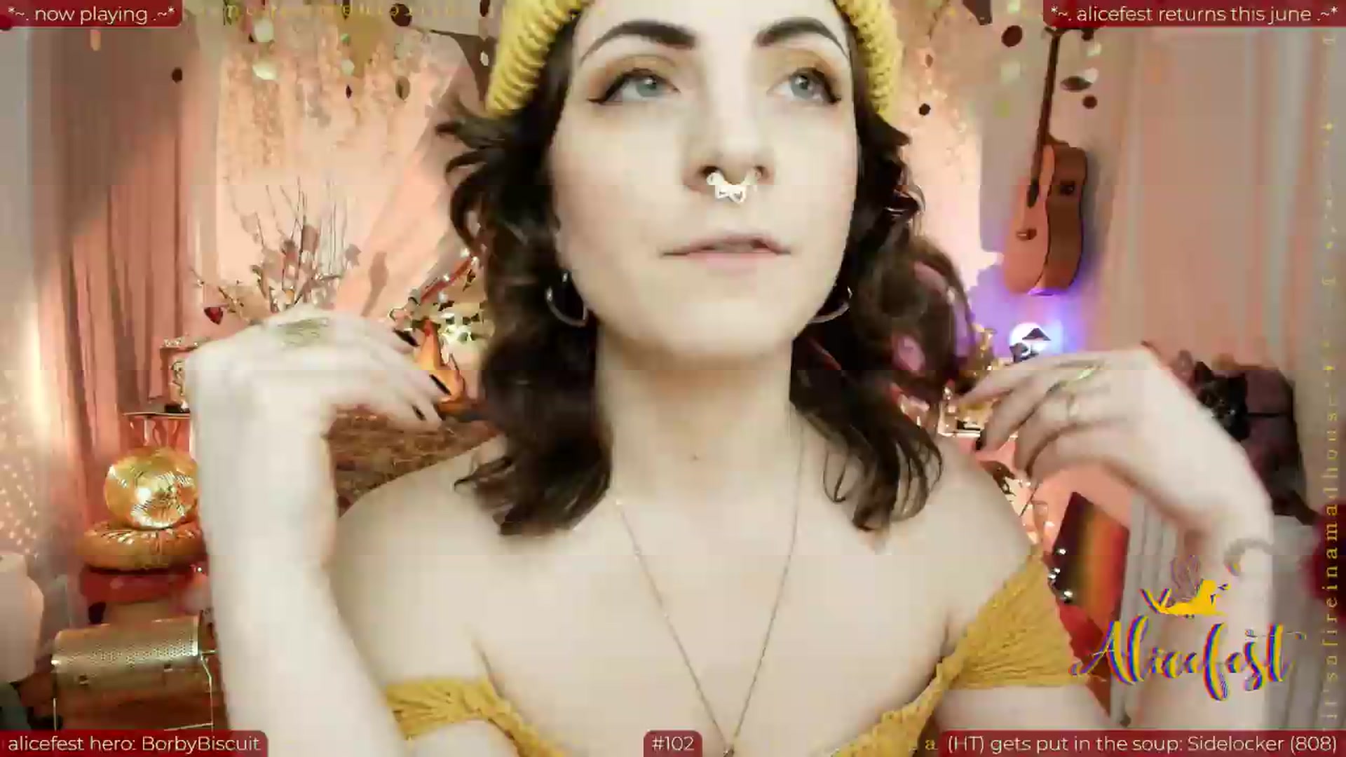 Gallery image thumbnail from aliceisonfire's myfreecams stream on, 06/24/2026, 12:12 image 1 of 20