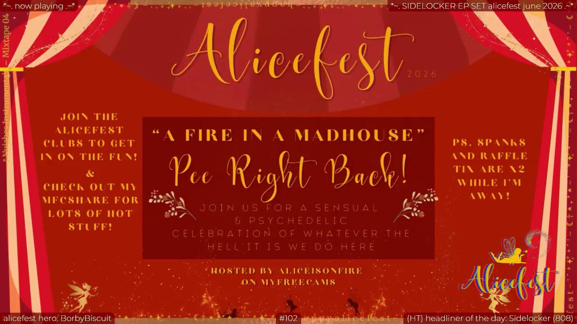 Gallery image thumbnail from aliceisonfire's myfreecams stream on, 06/24/2026, 12:12 image 16 of 20